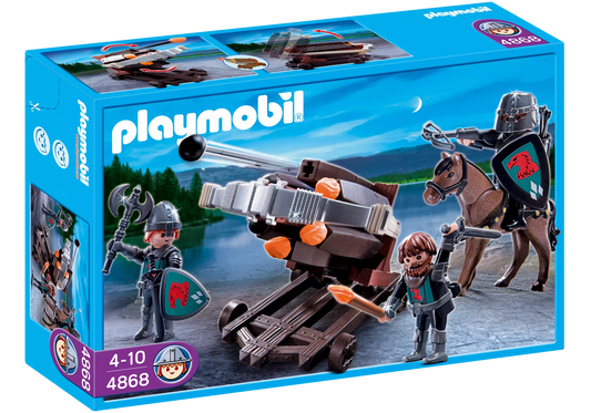 Playmobil 4868 Sammlerstück Sechsfach-Balliste mit Raubrittern - plegobil
