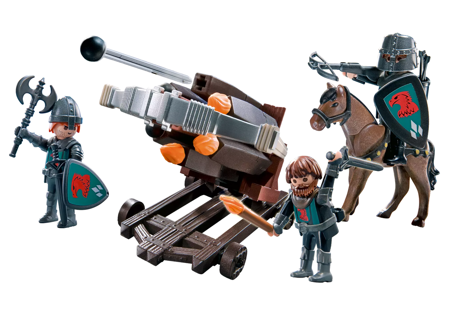 Playmobil 4868 Sammlerstück Sechsfach-Balliste mit Raubrittern - plegobil