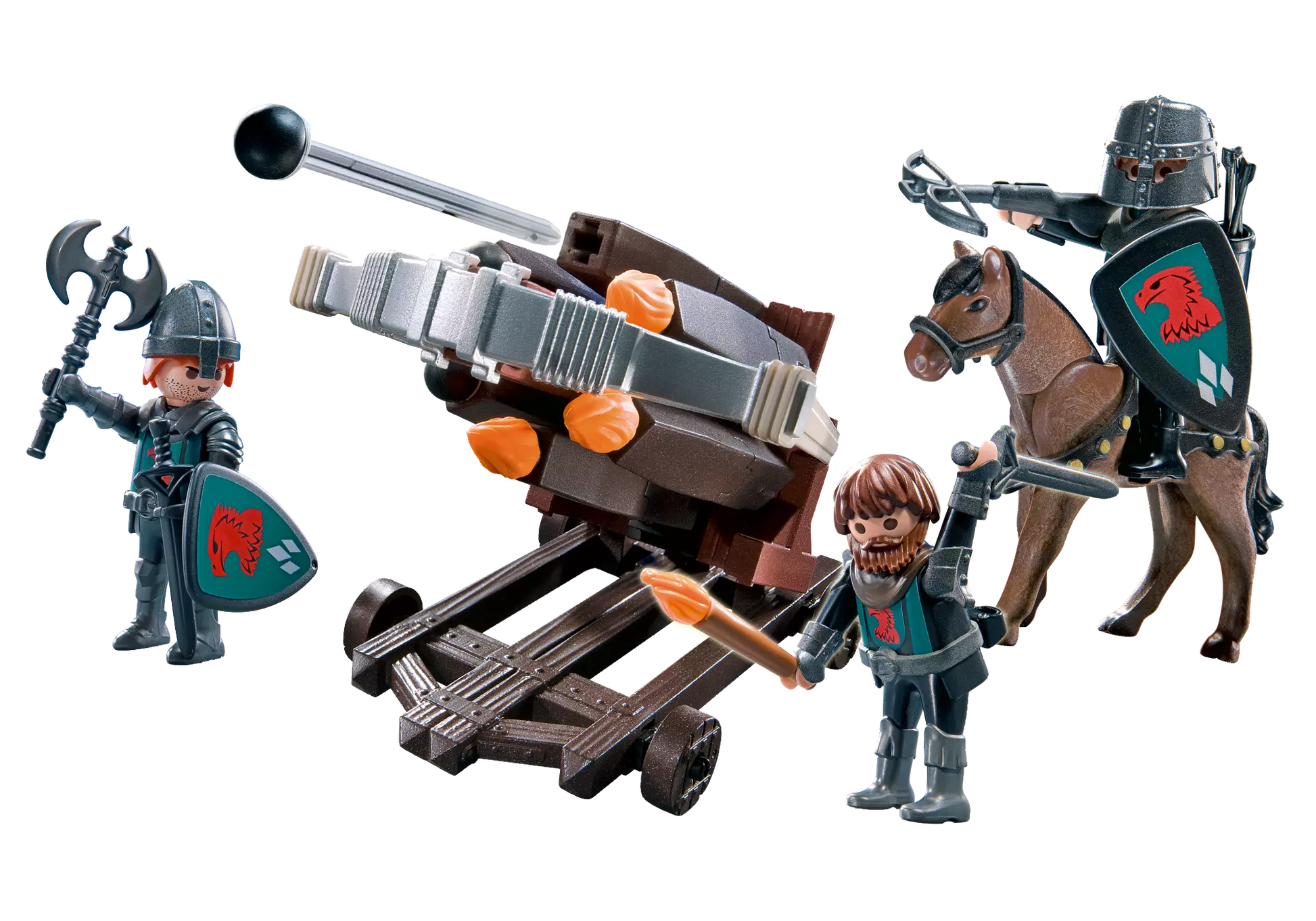 Playmobil 4868 Sammlerstück Sechsfach-Balliste mit Raubrittern - plegobil