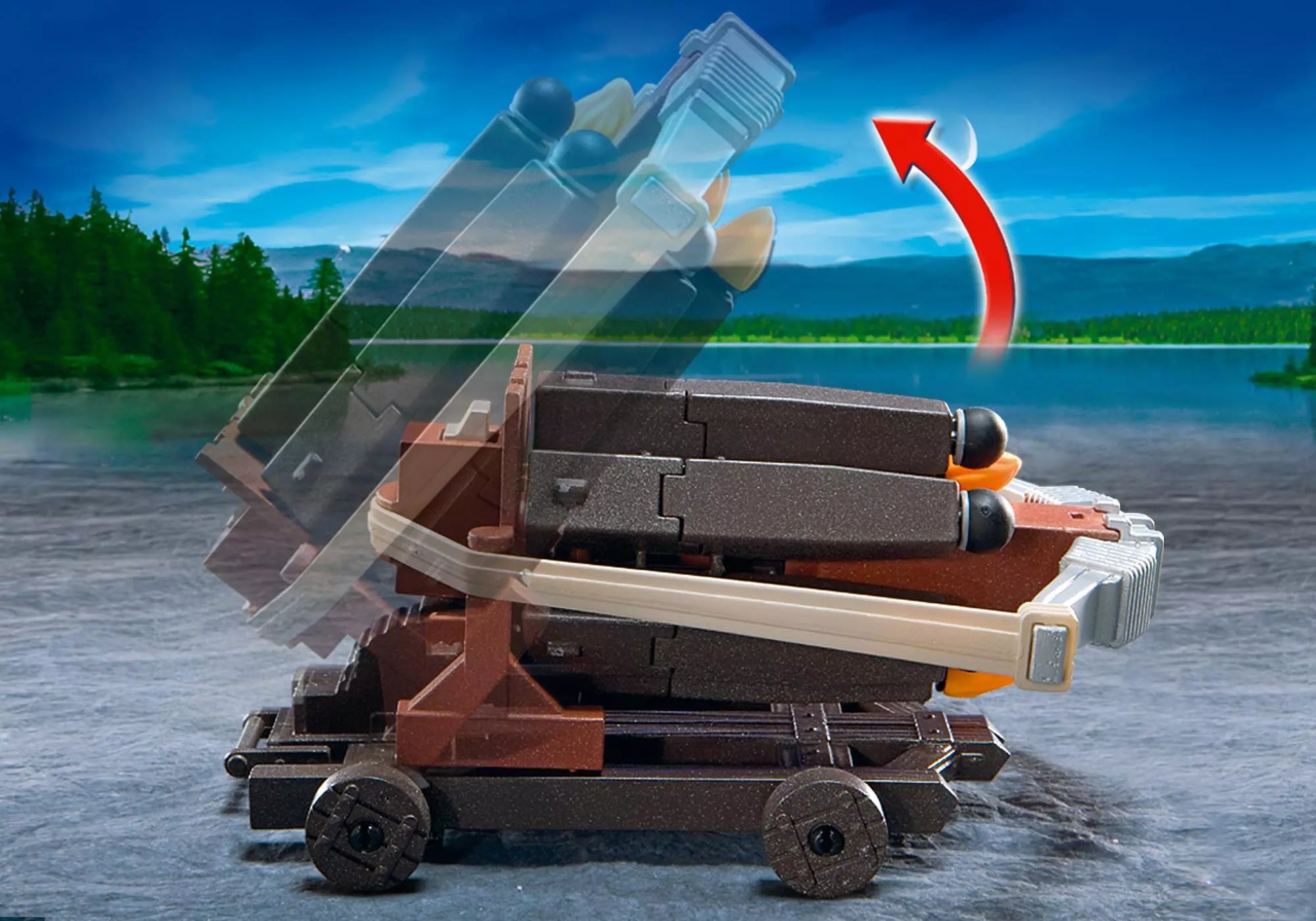 Playmobil 4868 Sammlerstück Sechsfach-Balliste mit Raubrittern - plegobil