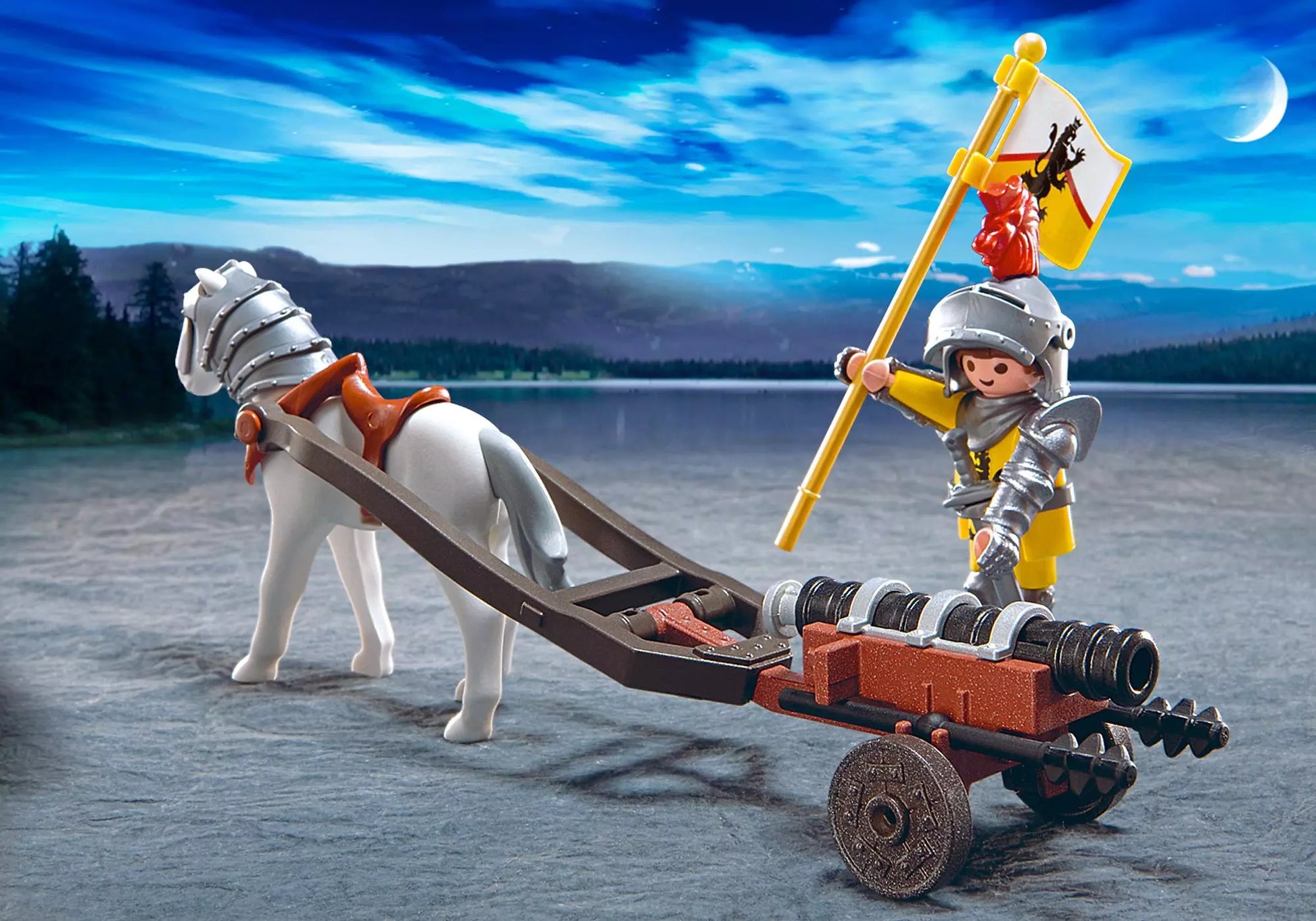 Playmobil 4874 Sammlerstück Knights Goldtransport der Löwenritter - plegobil
