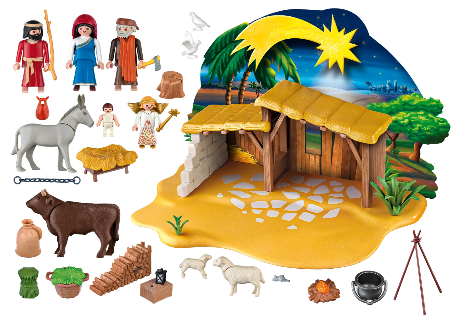 Playmobil 4884 Sammlerstück Christmas Große Krippe mit Stall - plegobil