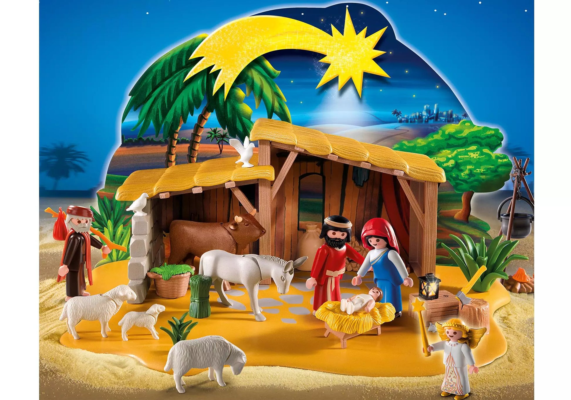 Playmobil 4884 Sammlerstück Christmas Große Krippe mit Stall - plegobil