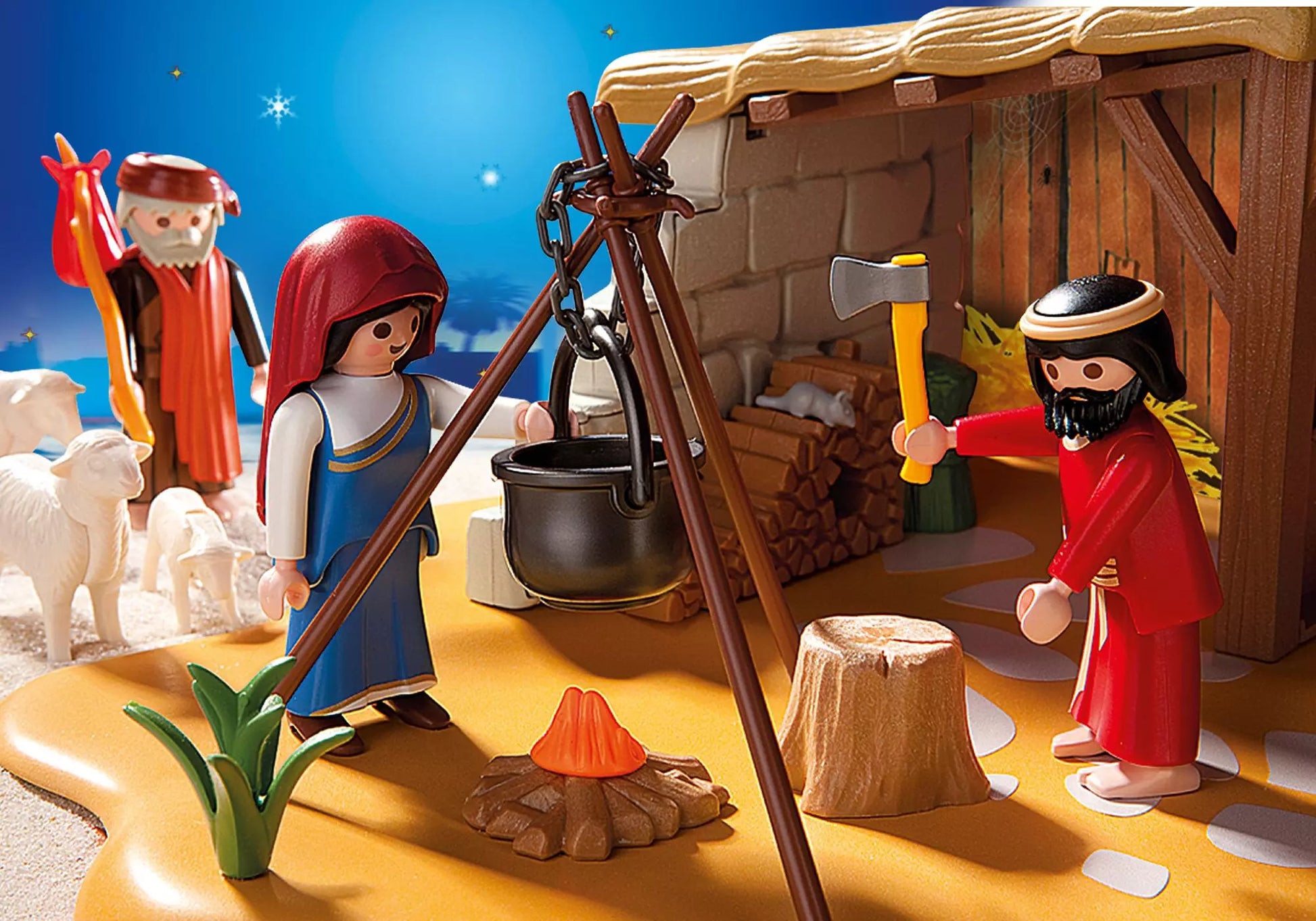 Playmobil 4884 Sammlerstück Christmas Große Krippe mit Stall - plegobil