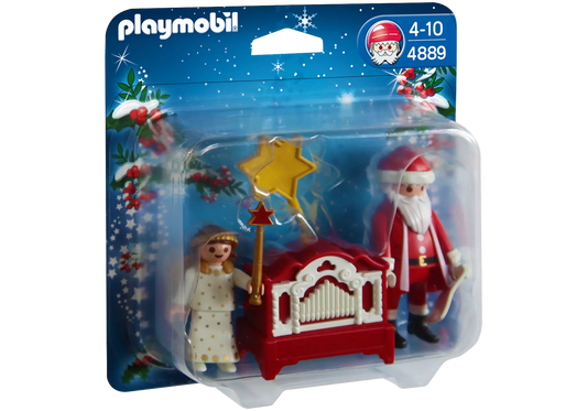 Playmobil 4889 Sammlerstück Engelchen mit Nikolaus und Leierkasten - plegobil