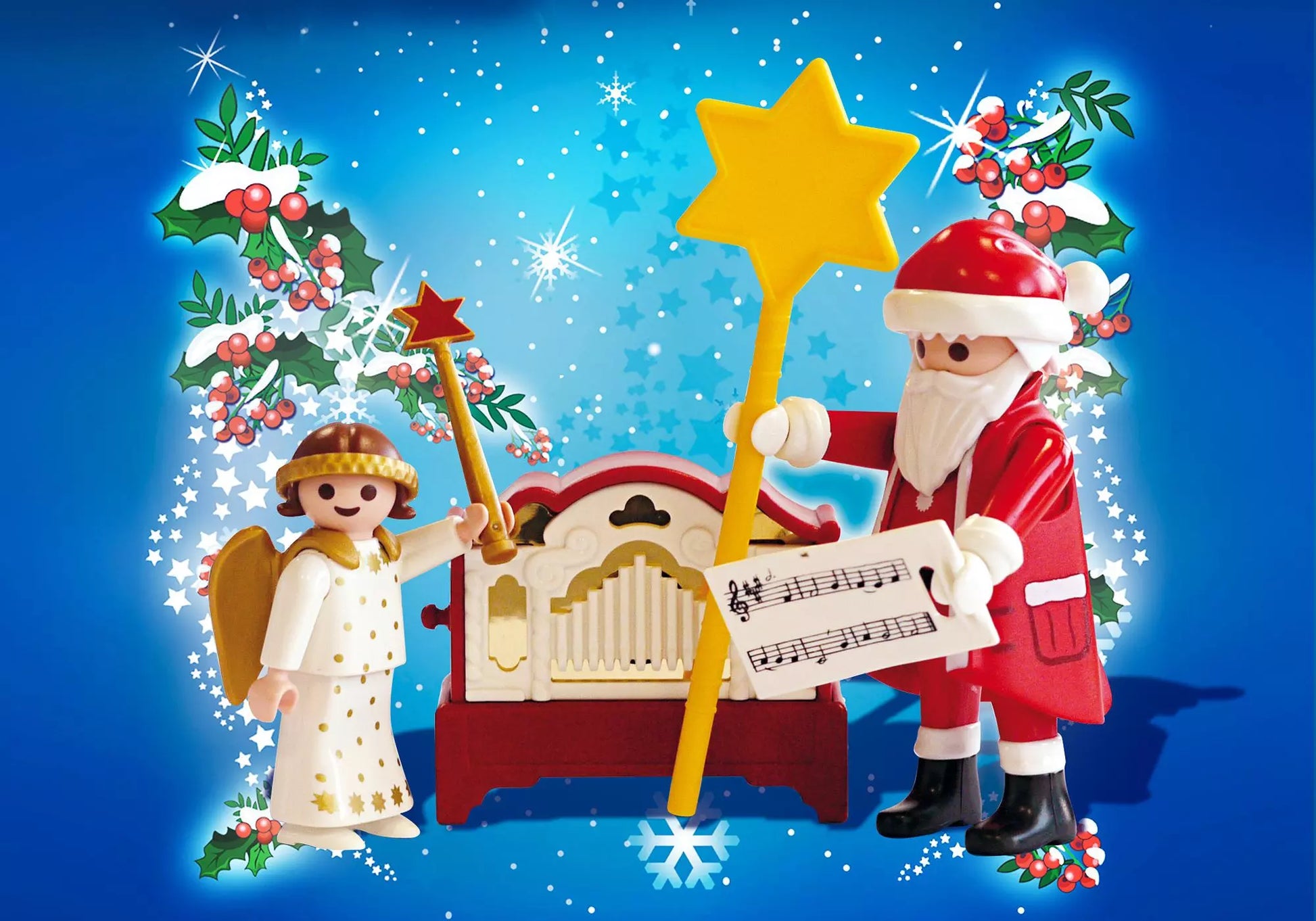 Playmobil 4889 Sammlerstück Engelchen mit Nikolaus und Leierkasten - plegobil