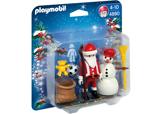 Playmobil 4890 Sammlerstück Christmas Nikolaus mit Schneemann - plegobil