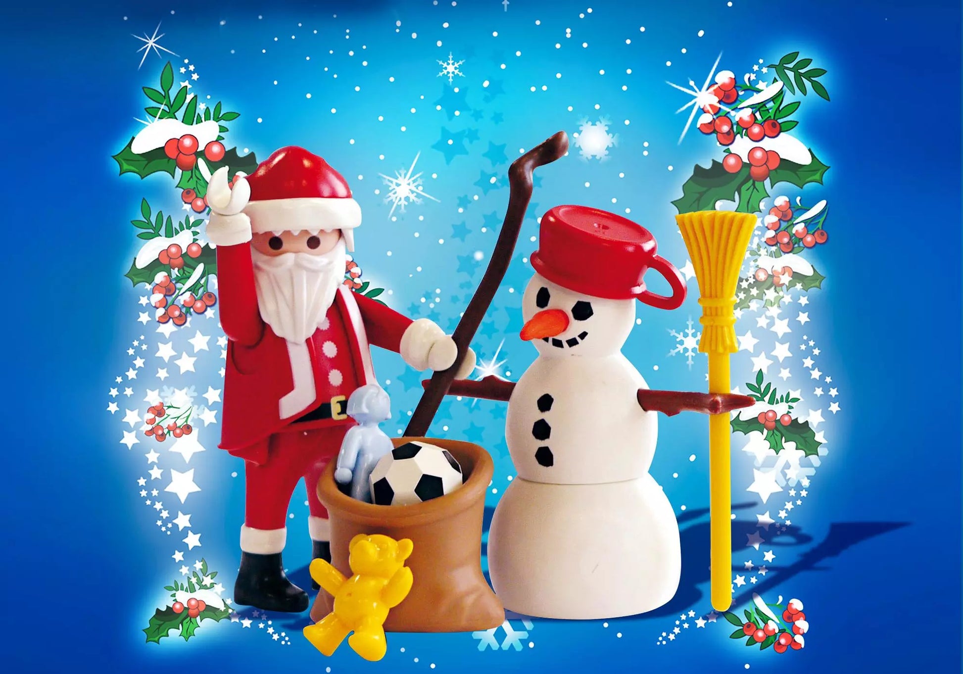 Playmobil 4890 Sammlerstück Christmas Nikolaus mit Schneemann - plegobil