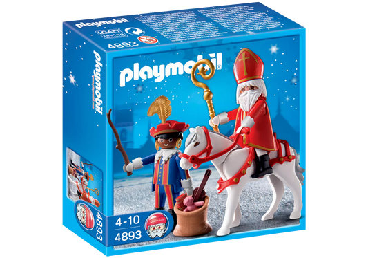 Playmobil 4893 Christmas St. Nikolaus und Knecht Ruprecht mit Pferd - plegobil