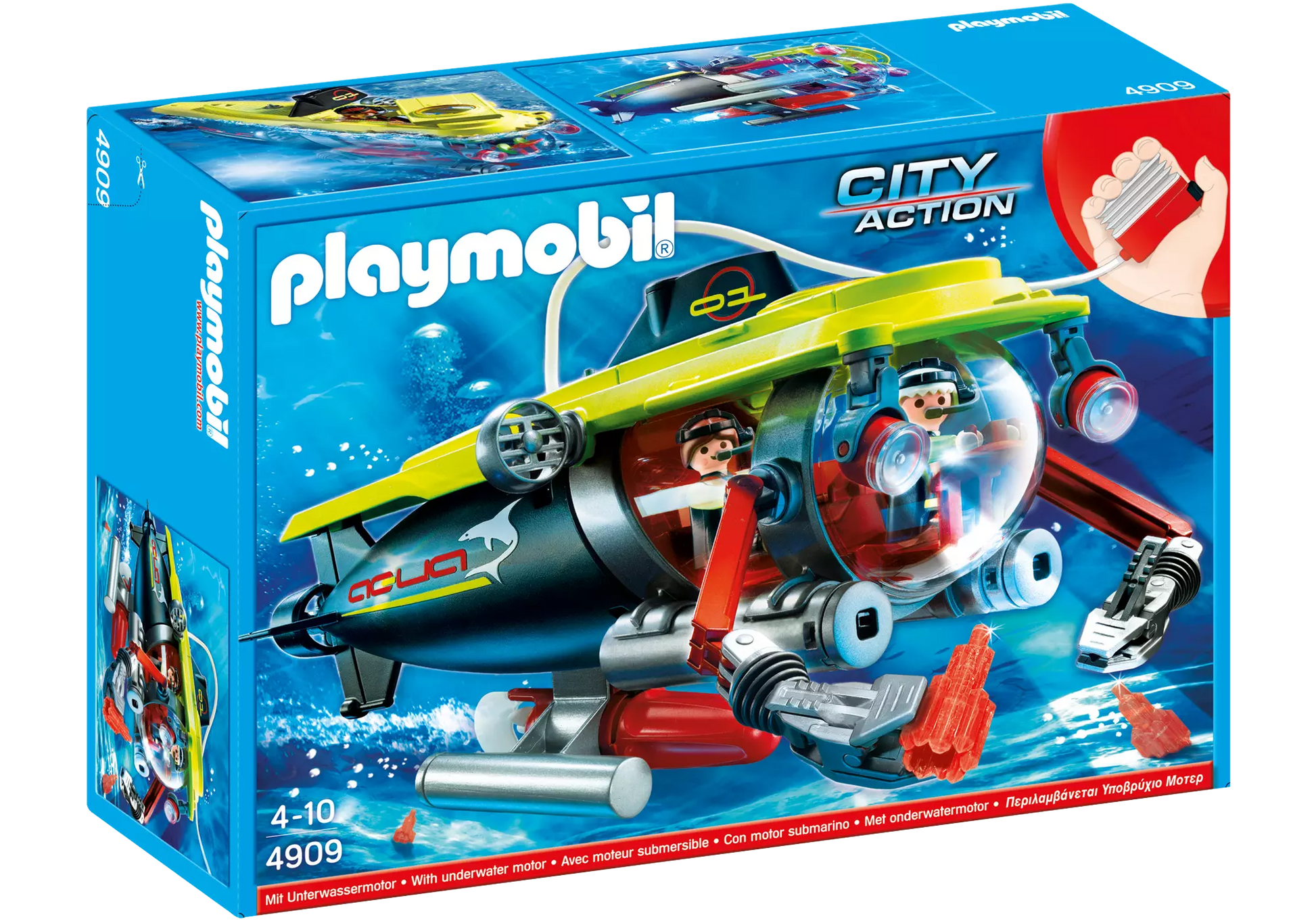 Playmobil 4909 Sammlerstück City Action Tiefsee-Tauchboot mit Unterwassermotor - plegobil