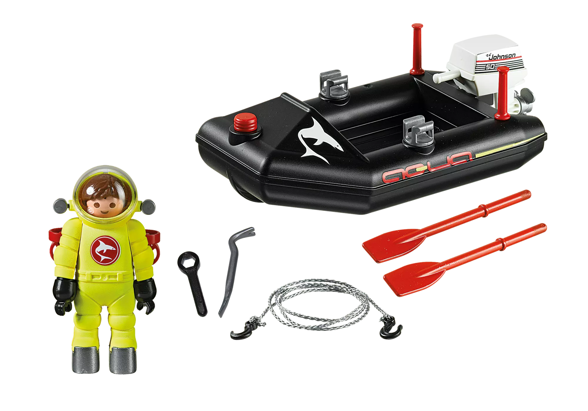 Playmobil 4910 Sammlerstück City Action Kleinboot mit Tiefseetaucher - plegobil