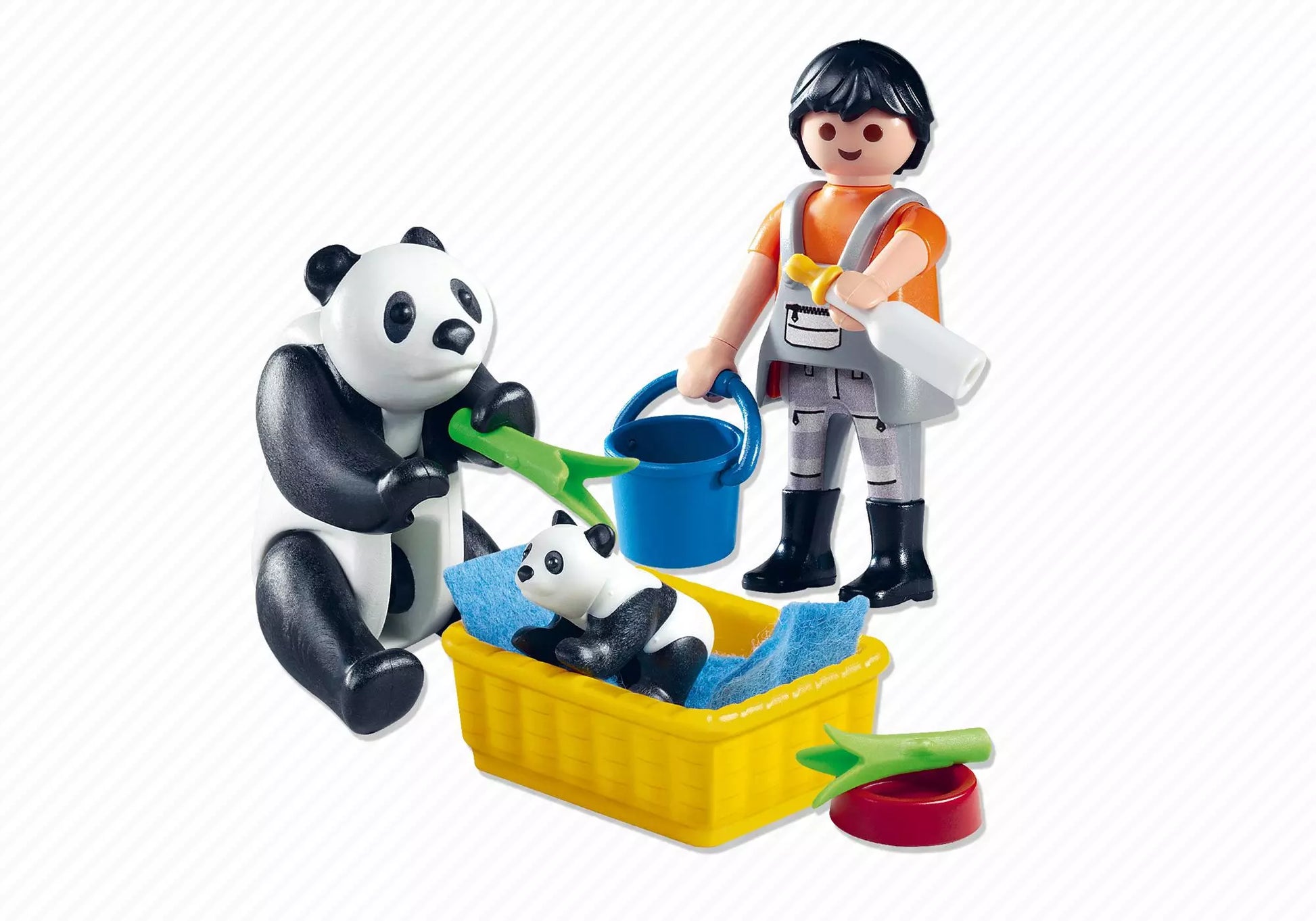 Playmobil 4922 Sammlerstück Tierpfleger mit Pandas - plegobil