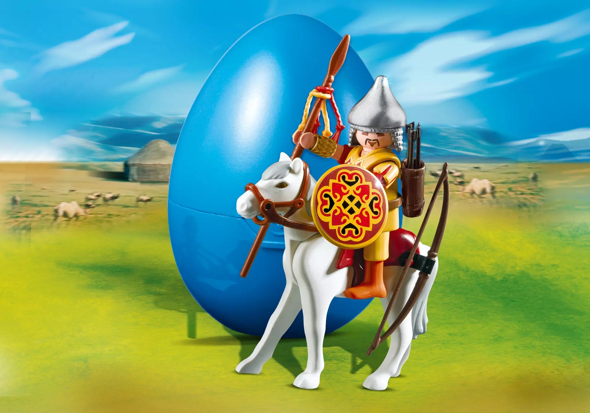 Playmobil 4926 Sammlerstück Osterei Mongolenreiter - plegobil
