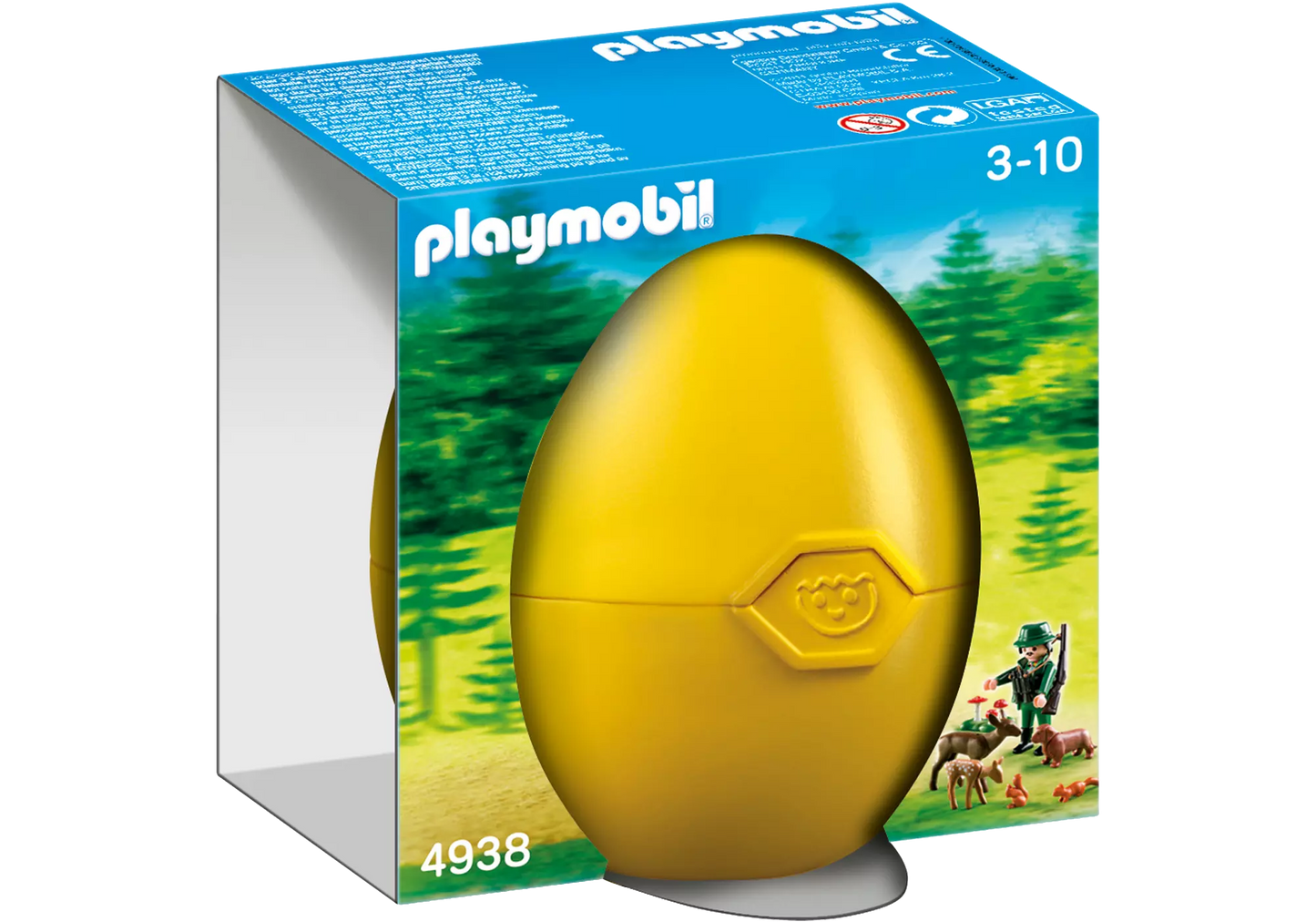 Playmobil 4938 Country Osterei Jäger mit Waldtieren - plegobil