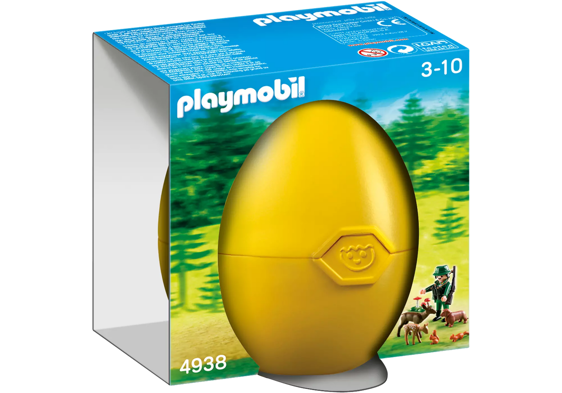 Playmobil 4938 Country Osterei Jäger mit Waldtieren - plegobil