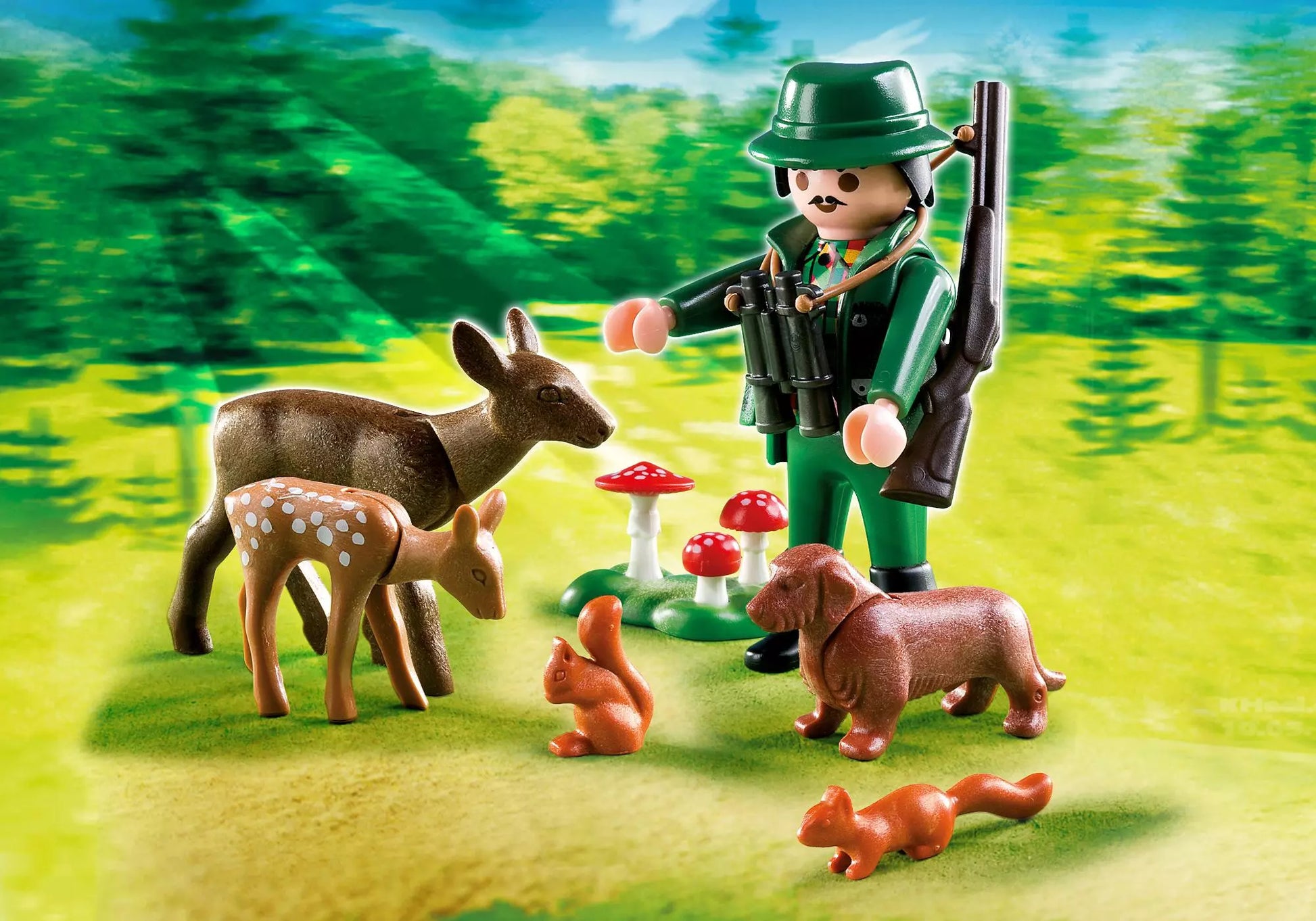 Playmobil 4938 Country Osterei Jäger mit Waldtieren - plegobil