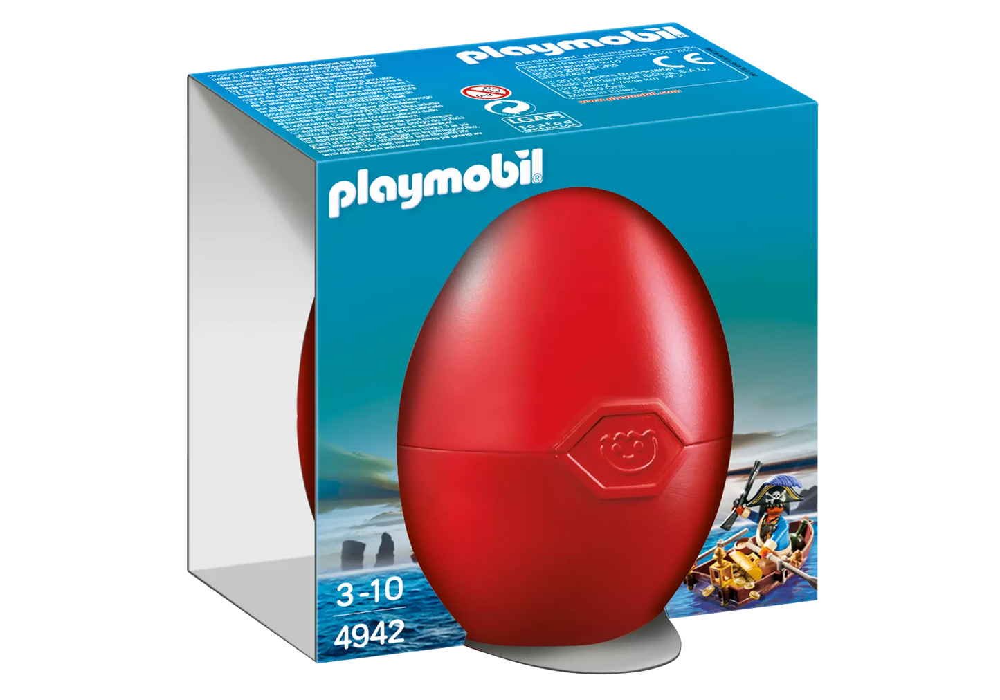 Playmobil 4942 Osterei Pirat mit Ruderboot - plegobil