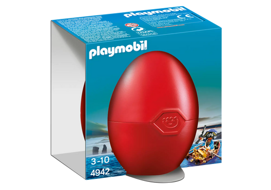 Playmobil 4942 Osterei Pirat mit Ruderboot - plegobil