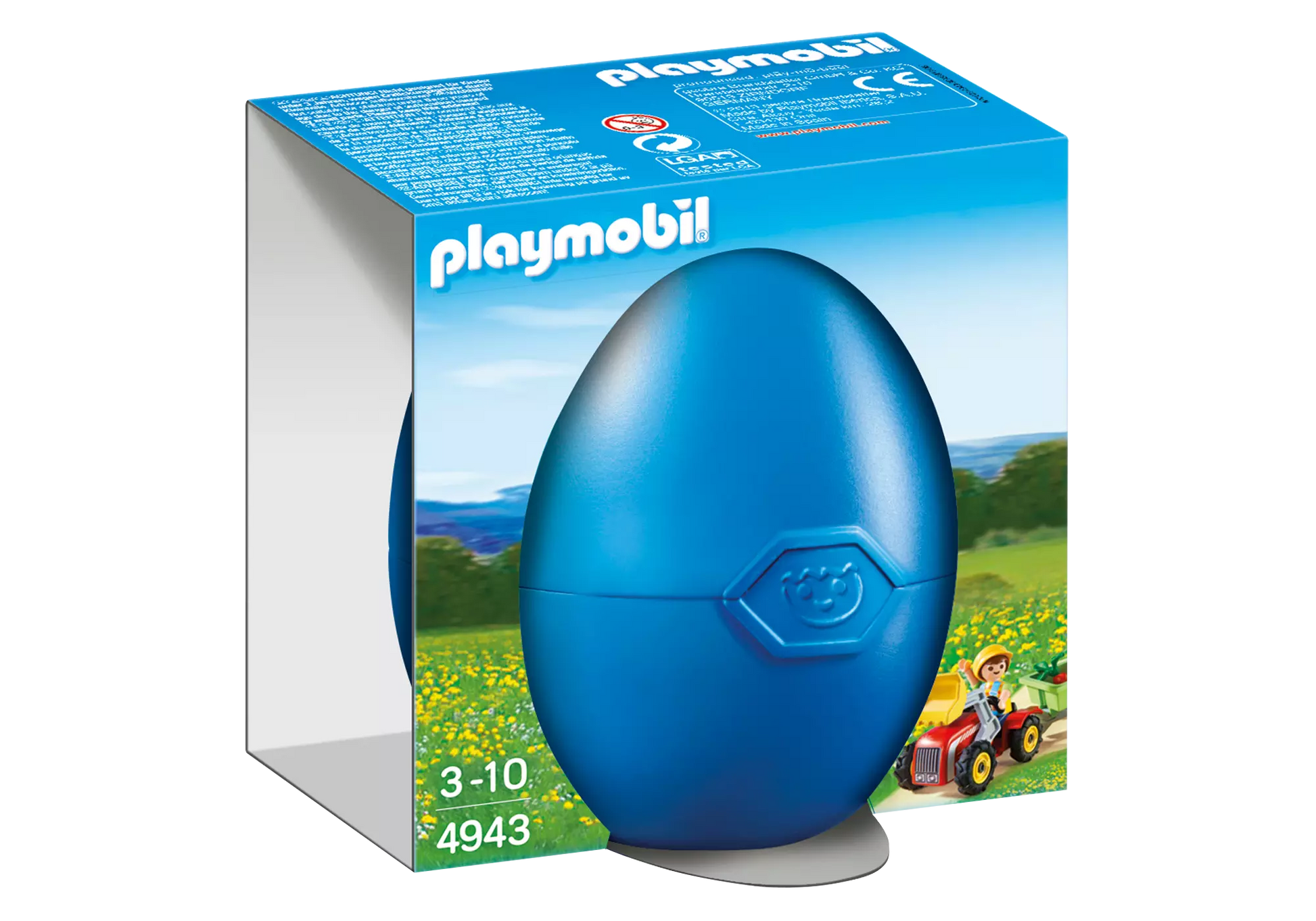 Playmobil 4943 Osterei Junge mit Kindertraktor - plegobil
