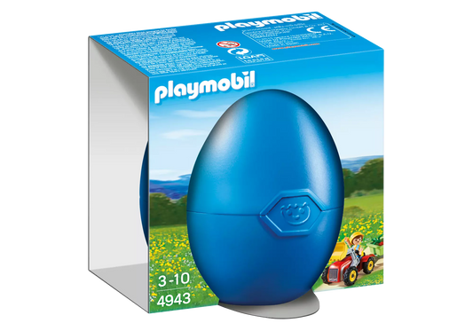 Playmobil 4943 Osterei Junge mit Kindertraktor - plegobil
