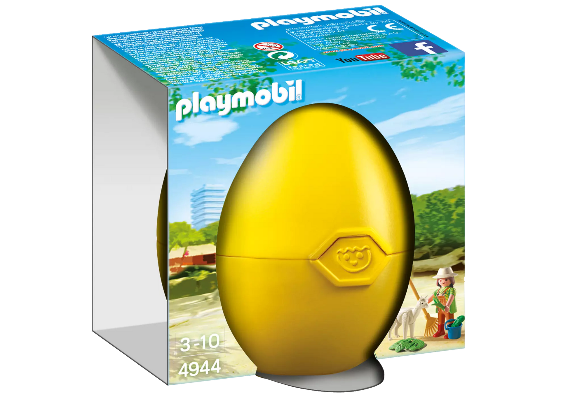 Playmobil 4944 Osterei Tierpflegerin mit Alpaka - plegobil