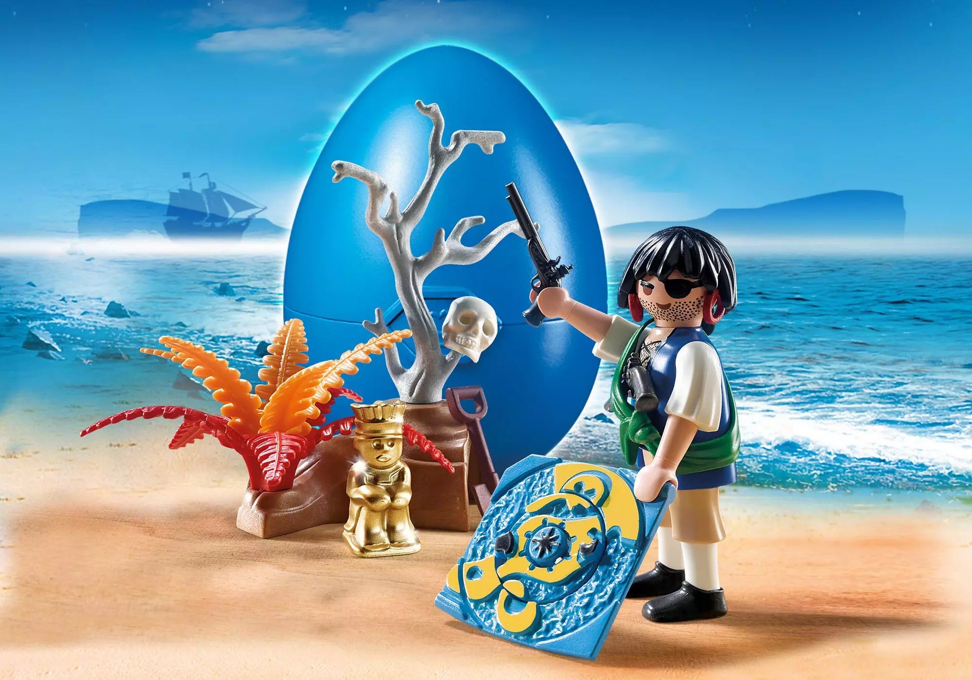 Playmobil 4945 Osterei Pirat auf Schatzsuche - plegobil