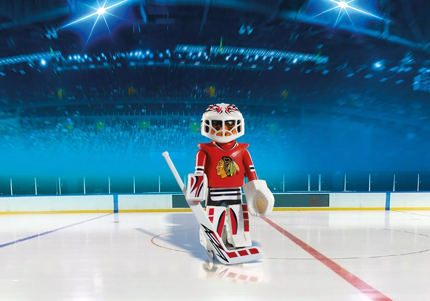 Playmobil 5074 NHL Chicago Blackhawks Goalie - plegobil