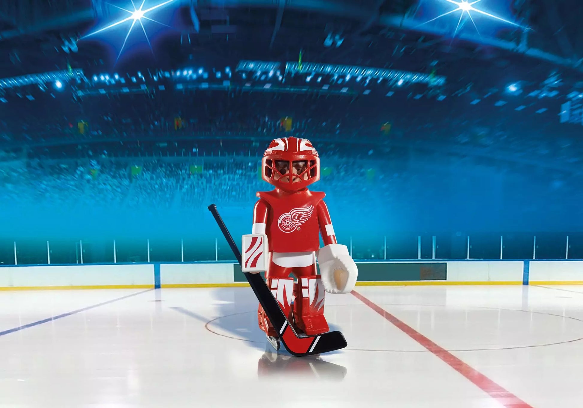 Playmobil 5076 NHL Detroit Red Wings Goalie - plegobil
