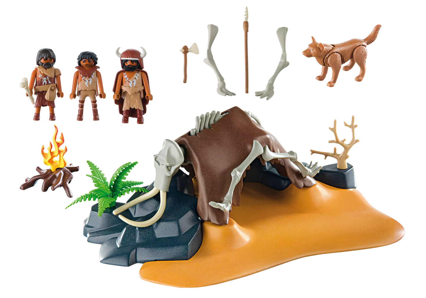 Playmobil 5101 Sammlerstück Mammutknochen-Zelt mit Jägern - plegobil