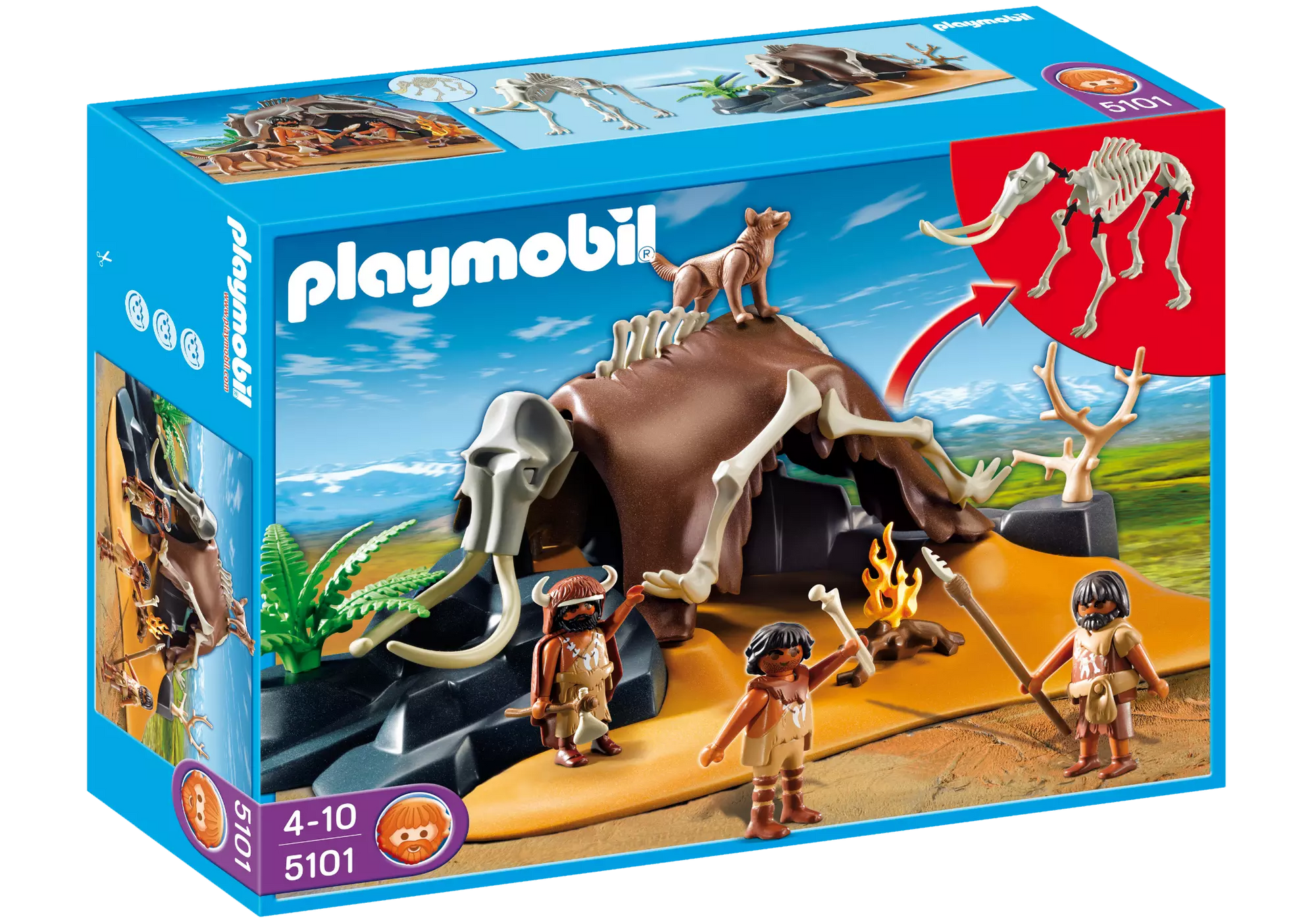 Playmobil 5101 Sammlerstück Mammutknochen-Zelt mit Jägern - plegobil