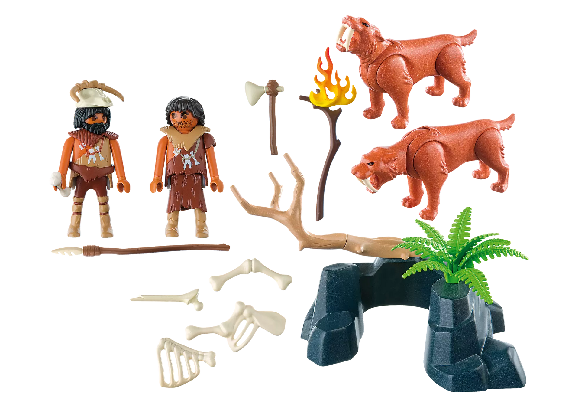 Playmobil 5102 Sammlerstück Säbelzahntiger mit Knochenjäger - plegobil