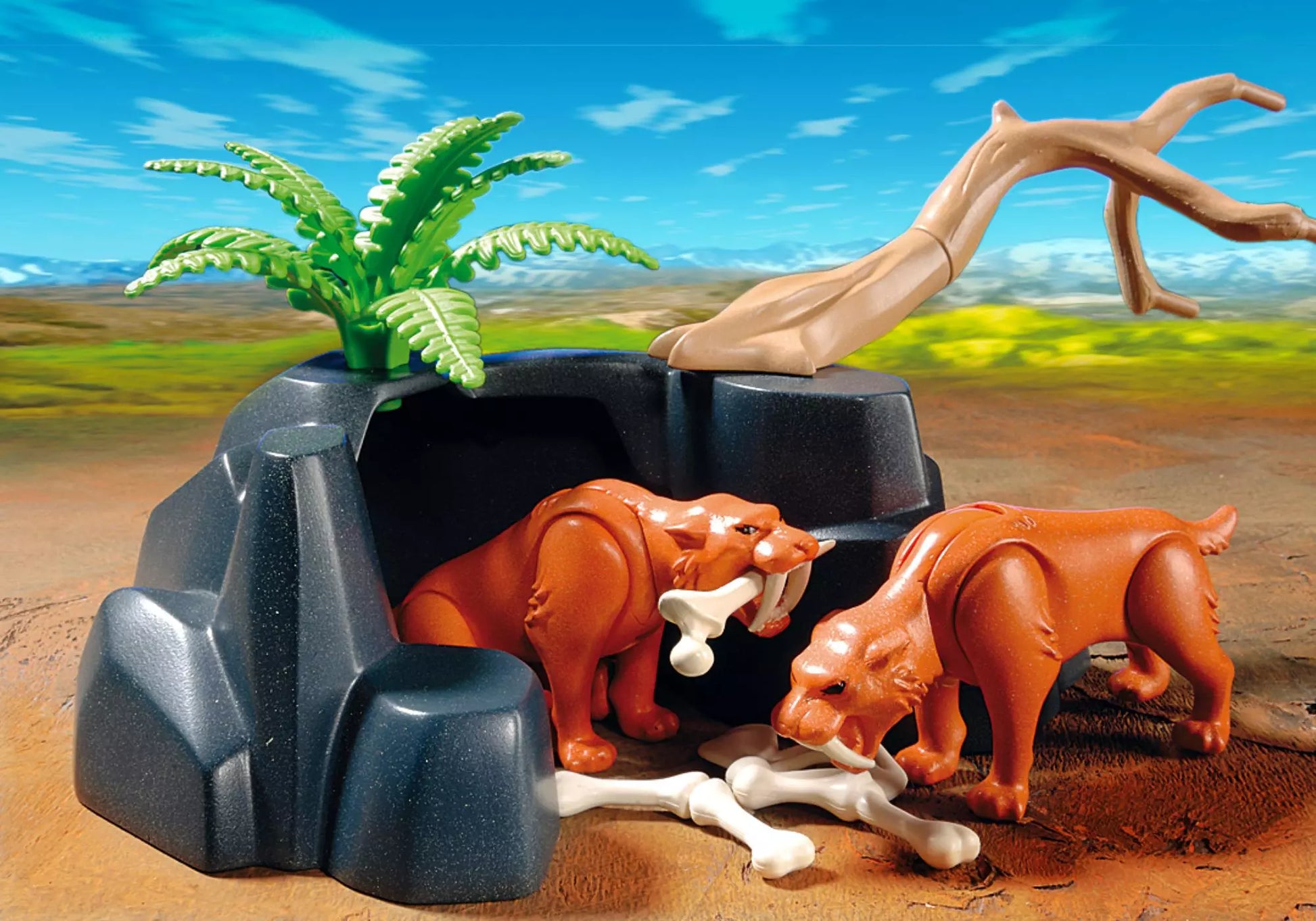 Playmobil 5102 Sammlerstück Säbelzahntiger mit Knochenjäger - plegobil