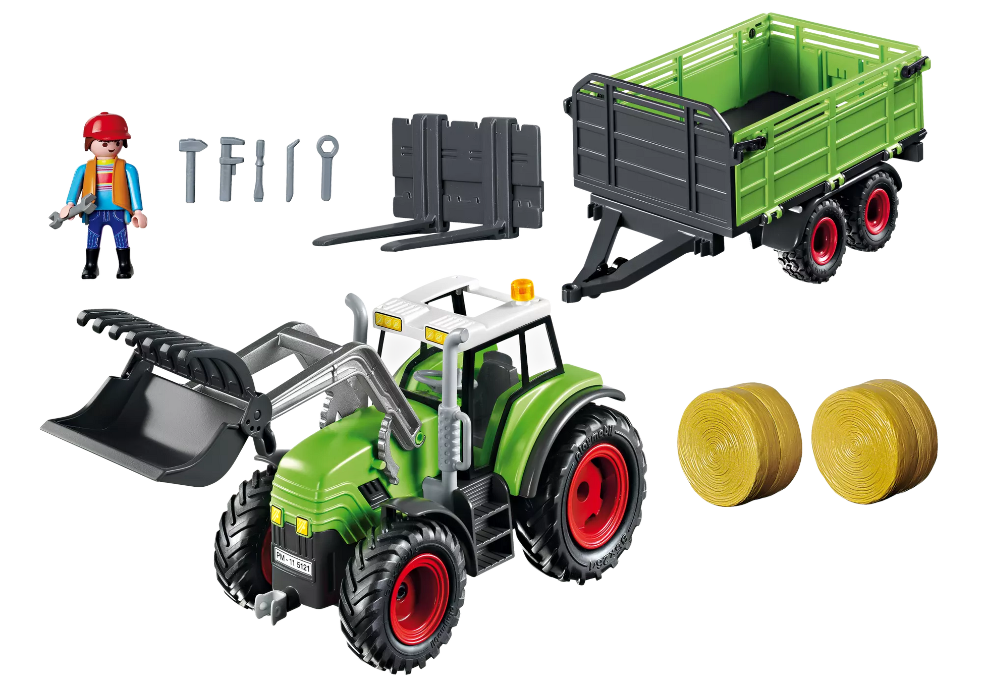 Playmobil 5121 Sammlerstück Country Riesen-Traktor mit Anhänger - plegobil