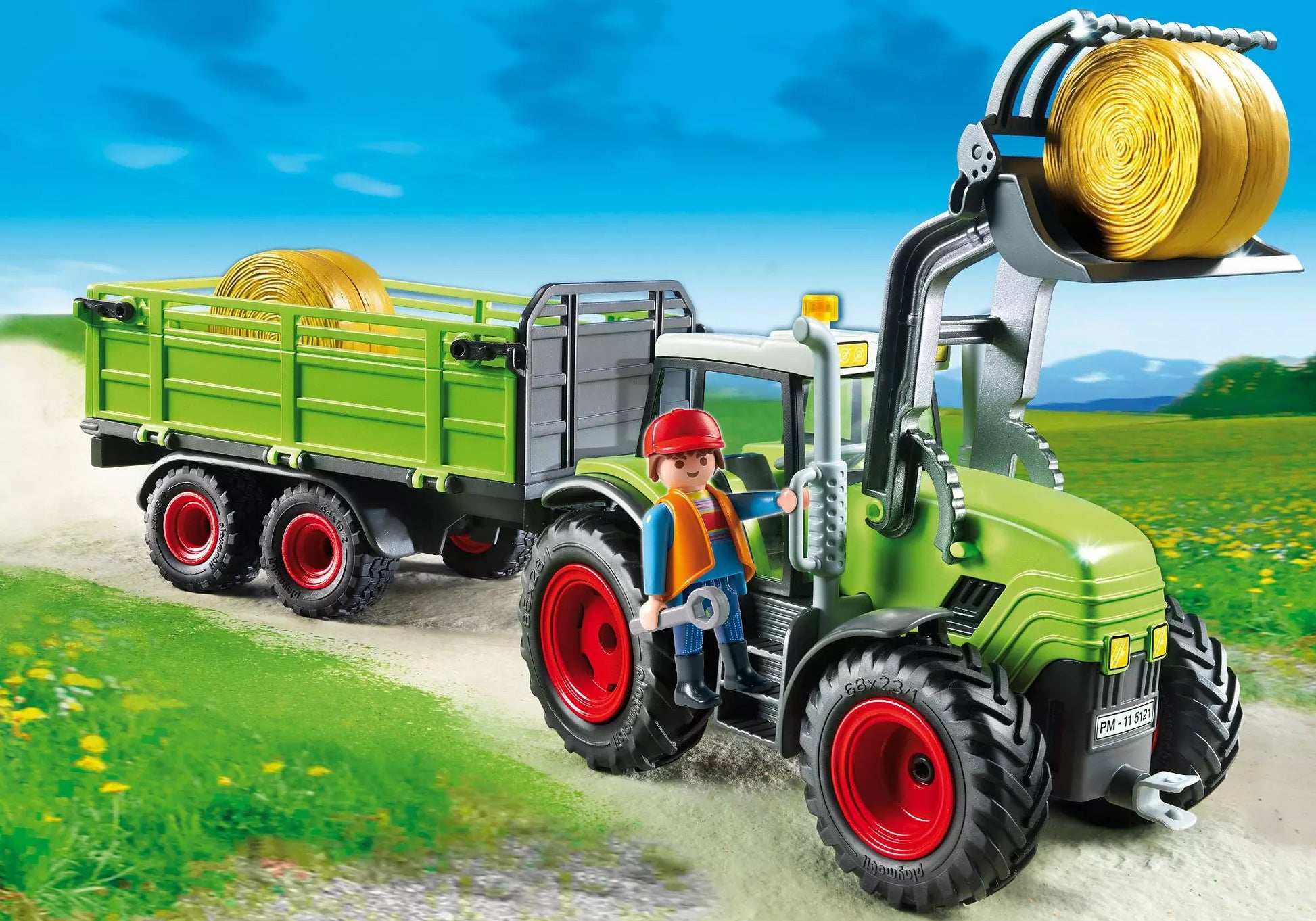 Playmobil 5121 Sammlerstück Country Riesen-Traktor mit Anhänger - plegobil