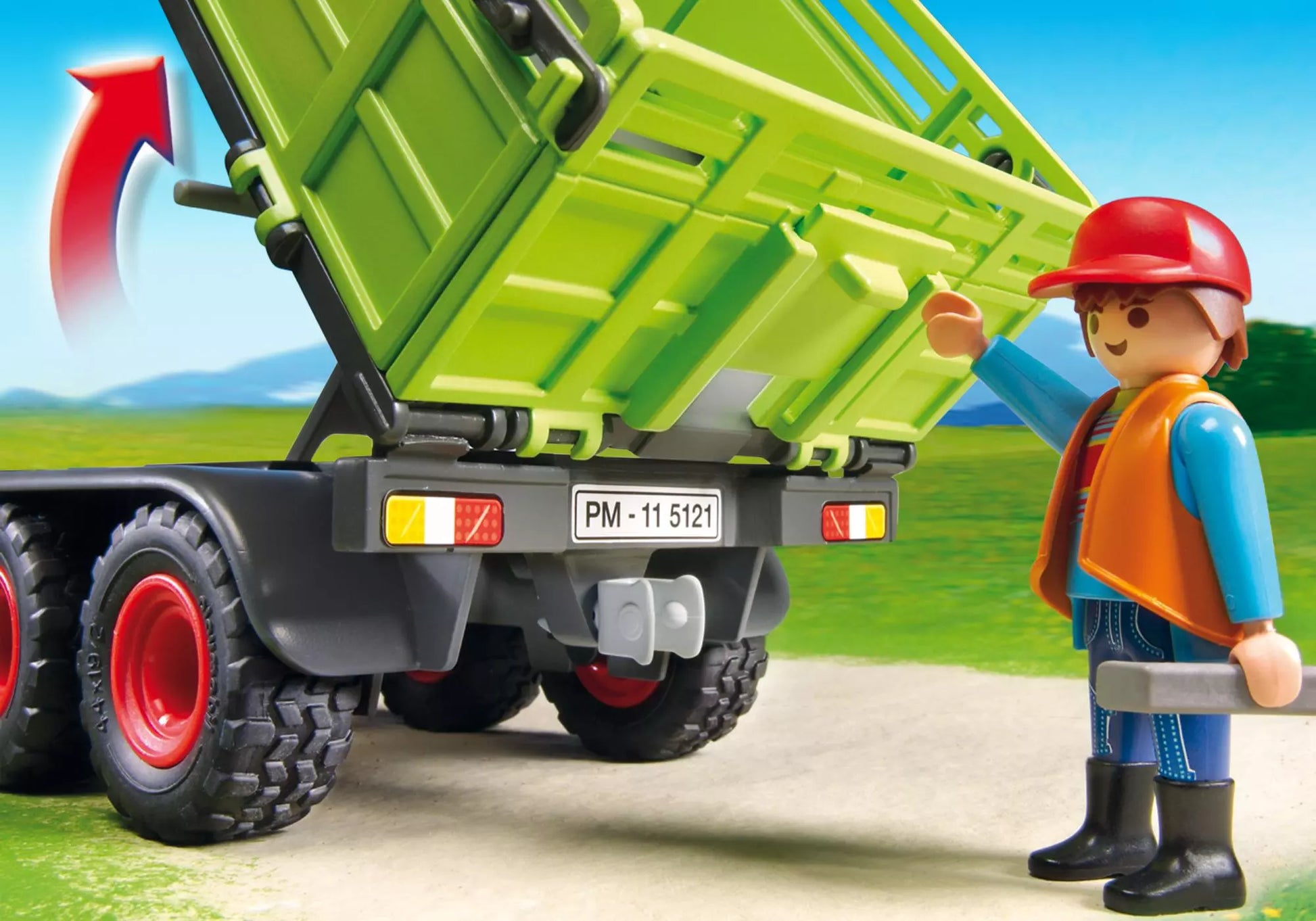 Playmobil 5121 Sammlerstück Country Riesen-Traktor mit Anhänger - plegobil