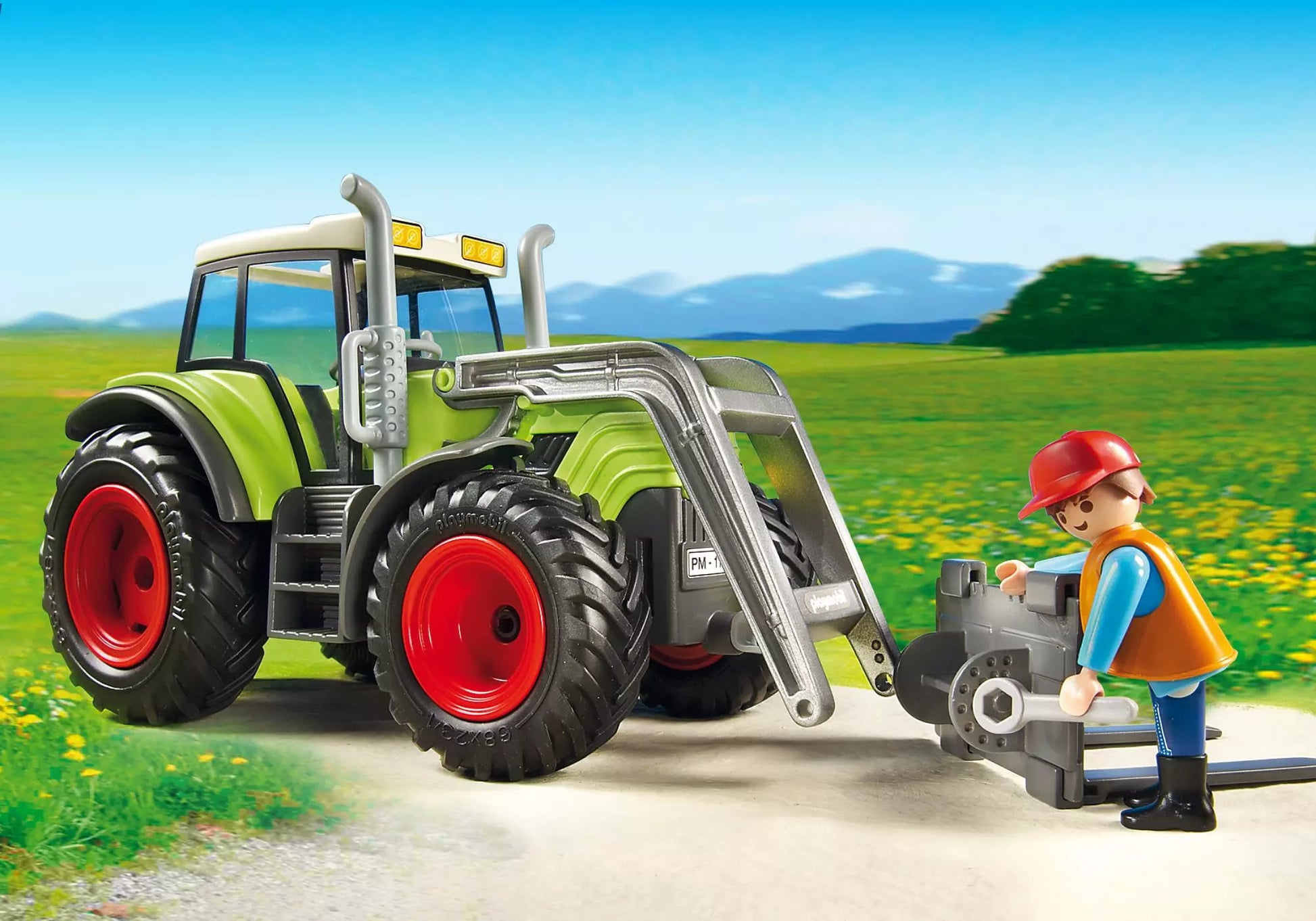 Playmobil 5121 Sammlerstück Country Riesen-Traktor mit Anhänger - plegobil