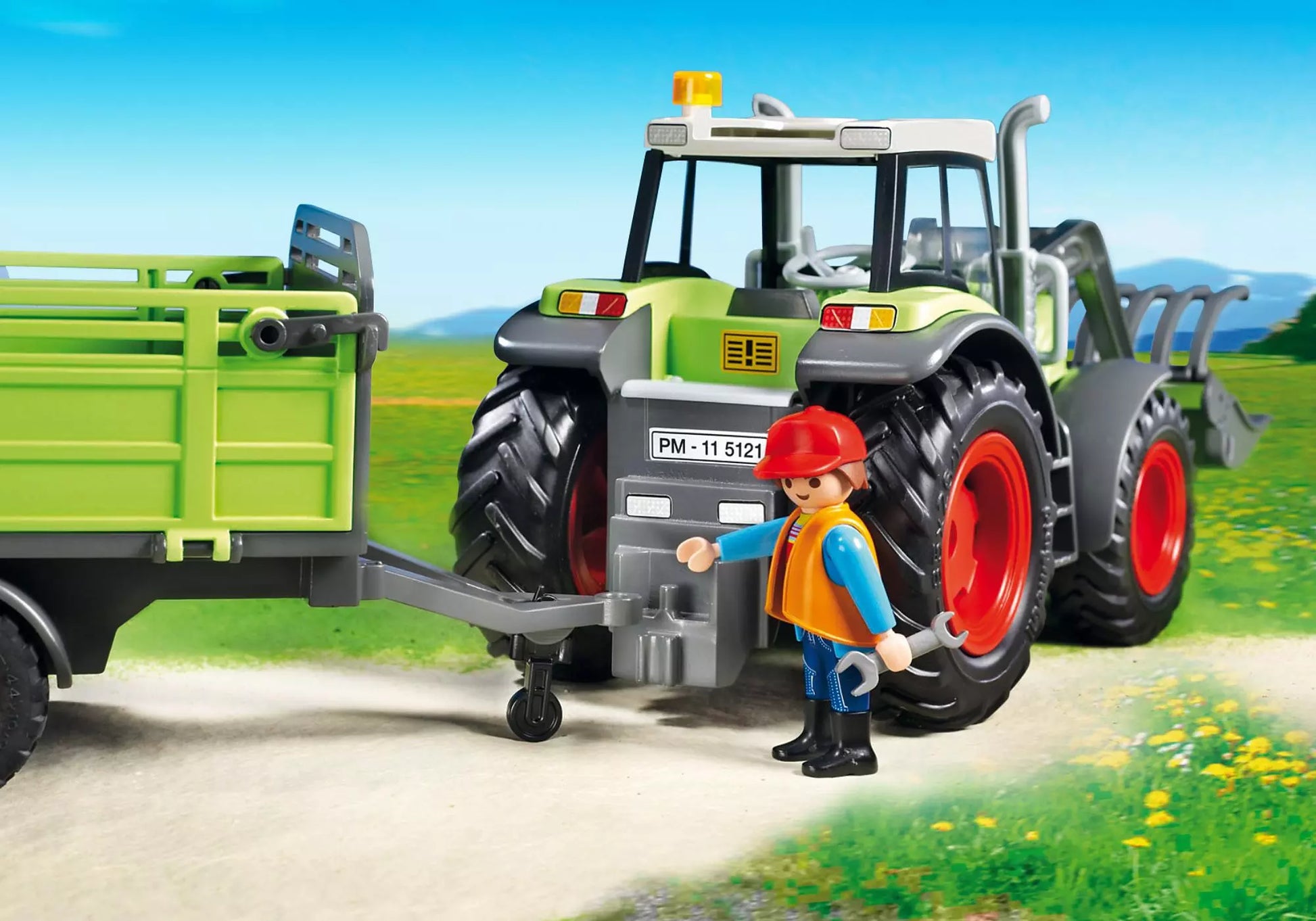 Playmobil 5121 Sammlerstück Country Riesen-Traktor mit Anhänger - plegobil