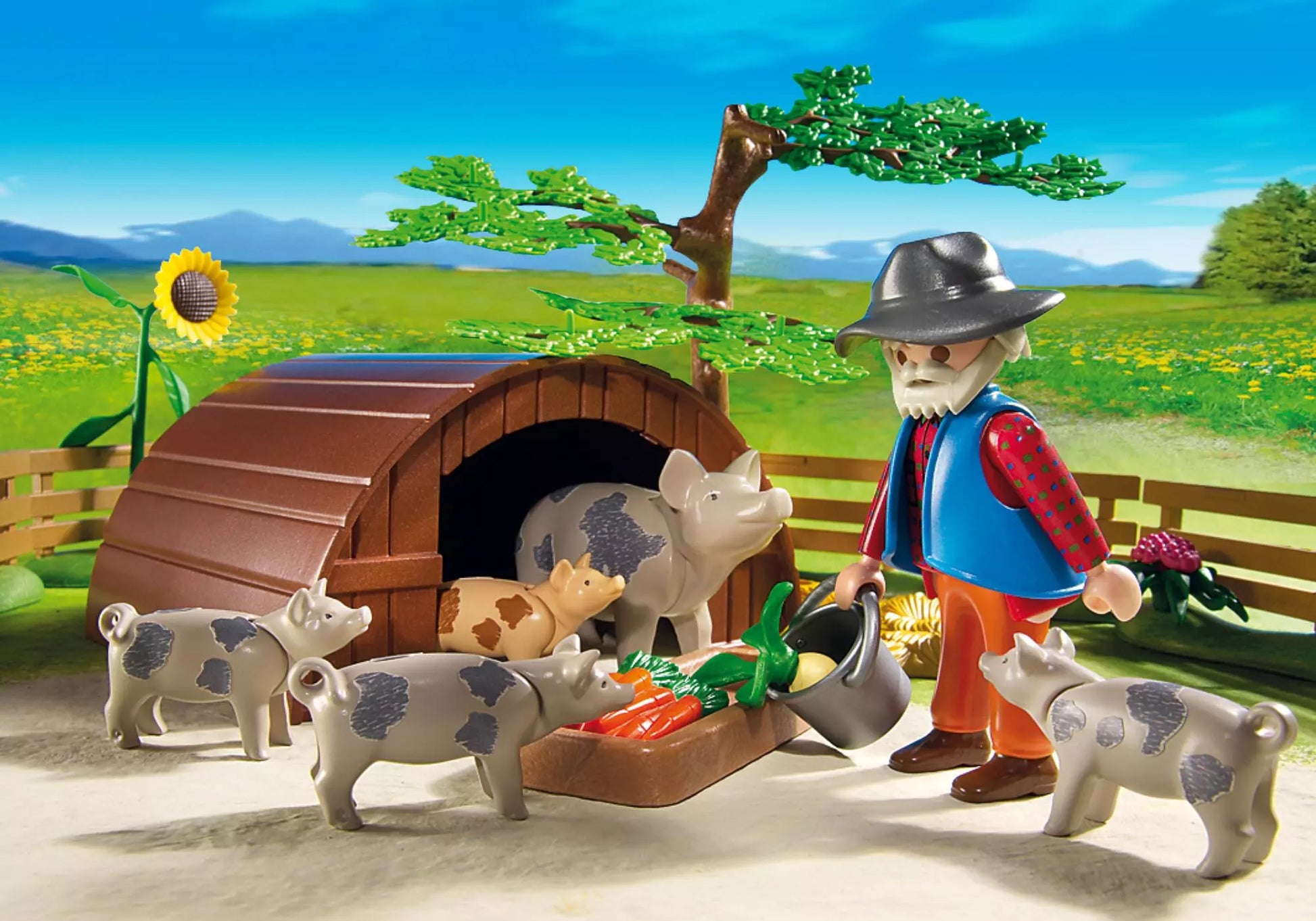 Playmobil 5122 Sammlerstück Fleckschweine im Gehege - plegobil