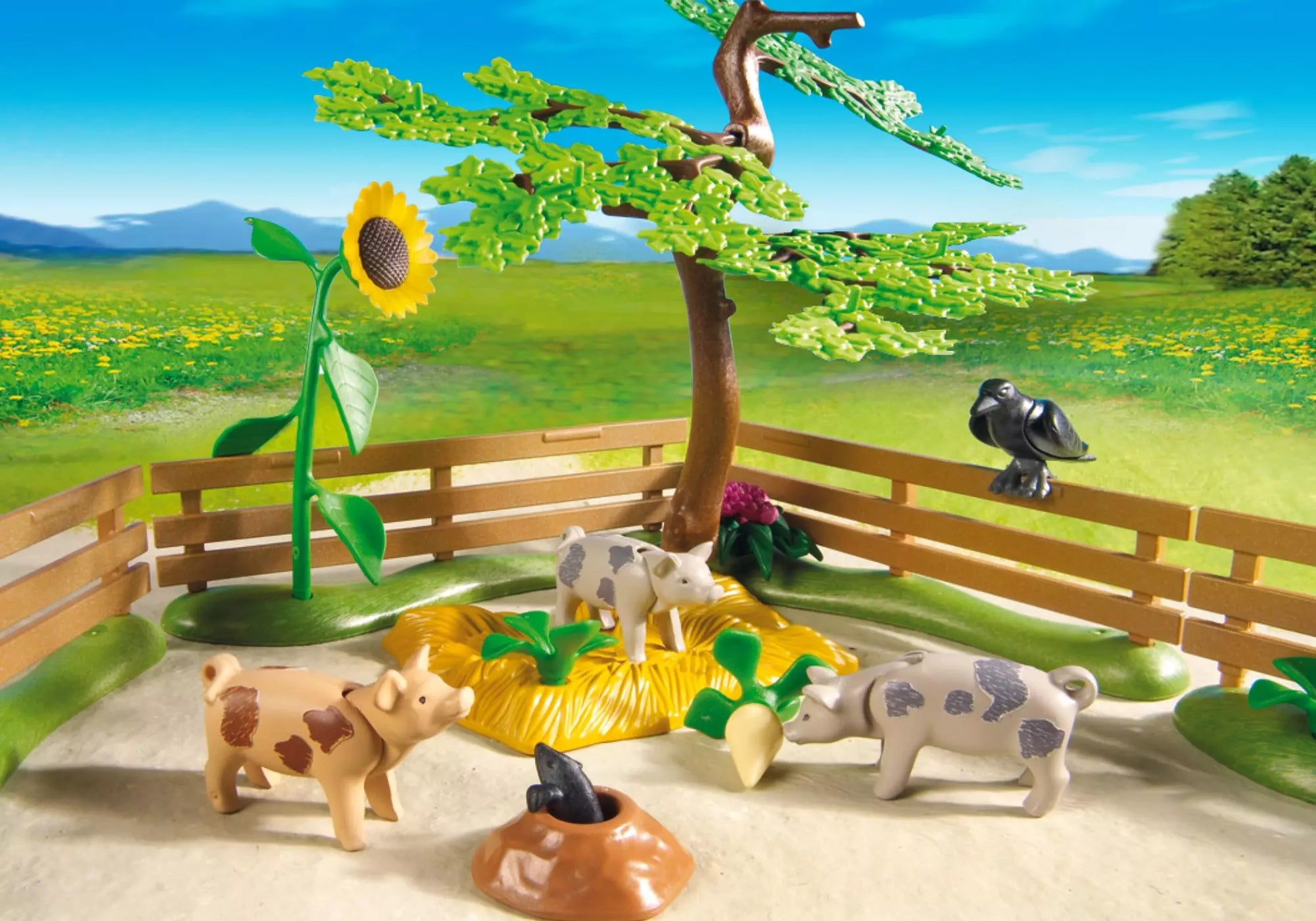 Playmobil 5122 Sammlerstück Fleckschweine im Gehege - plegobil
