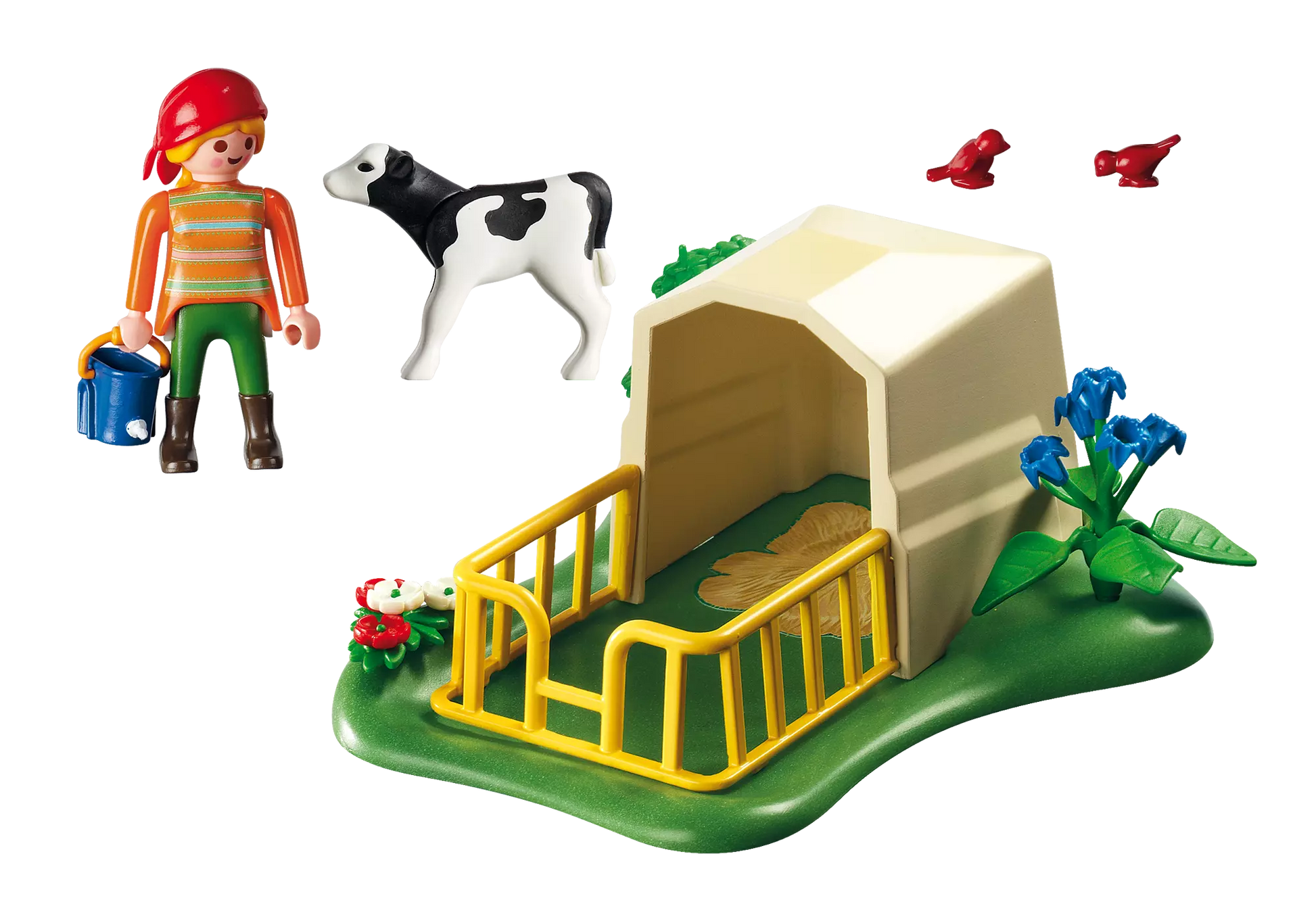 Playmobil 5124 Sammlerstück Country Kälbchen-Aufzucht - plegobil