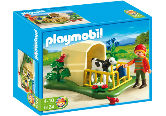 Playmobil 5124 Sammlerstück Country Kälbchen-Aufzucht - plegobil
