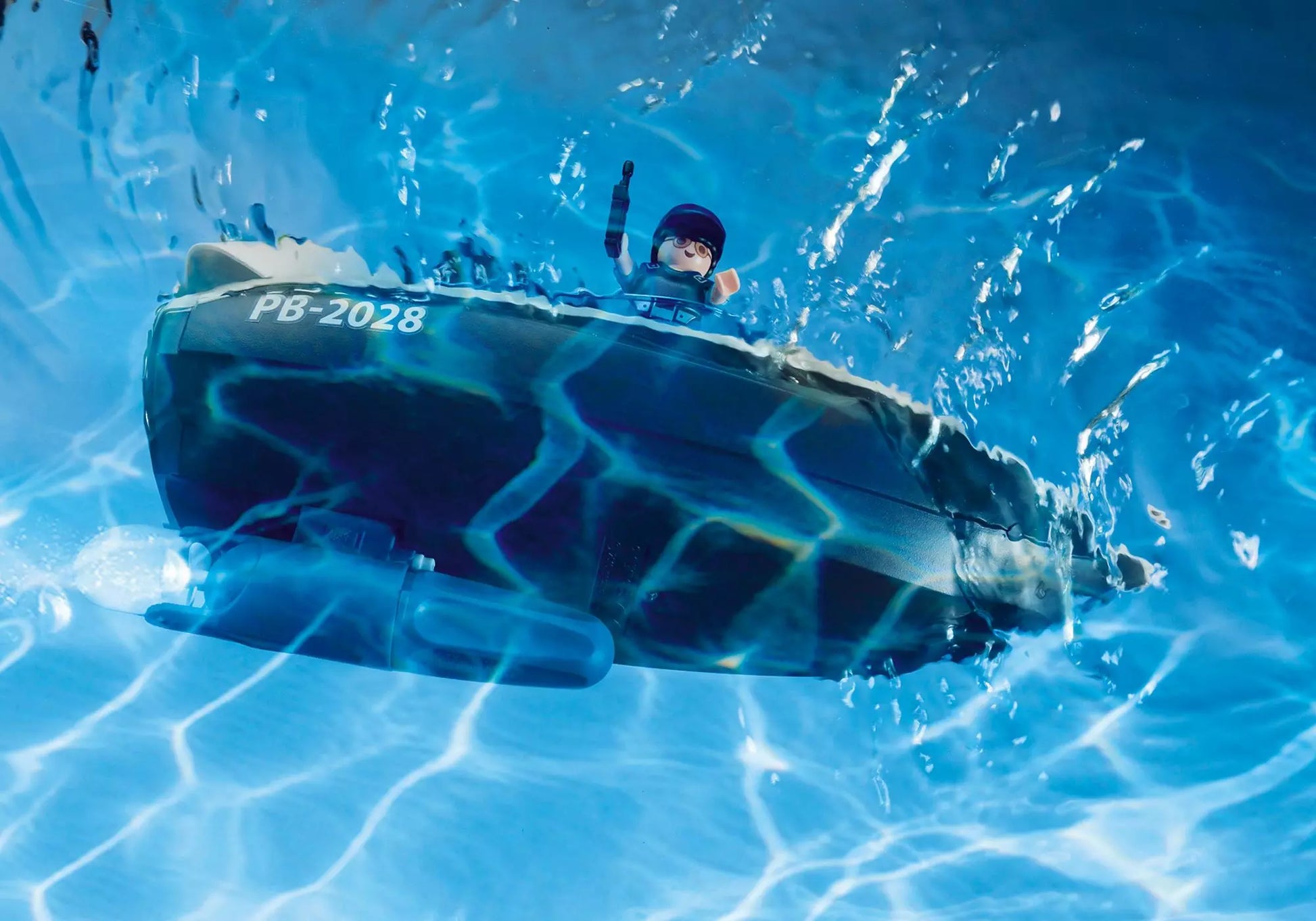 Playmobil 5128 Sammlerstück Hafenpolizei mit Schnellboot - plegobil