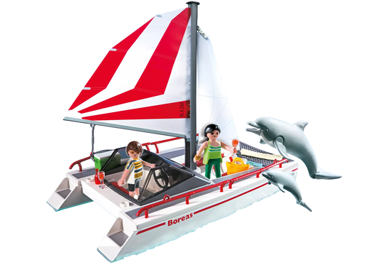 Playmobil 5130 Katamaran mit Delfinen (Folienverpackung) - plegobil
