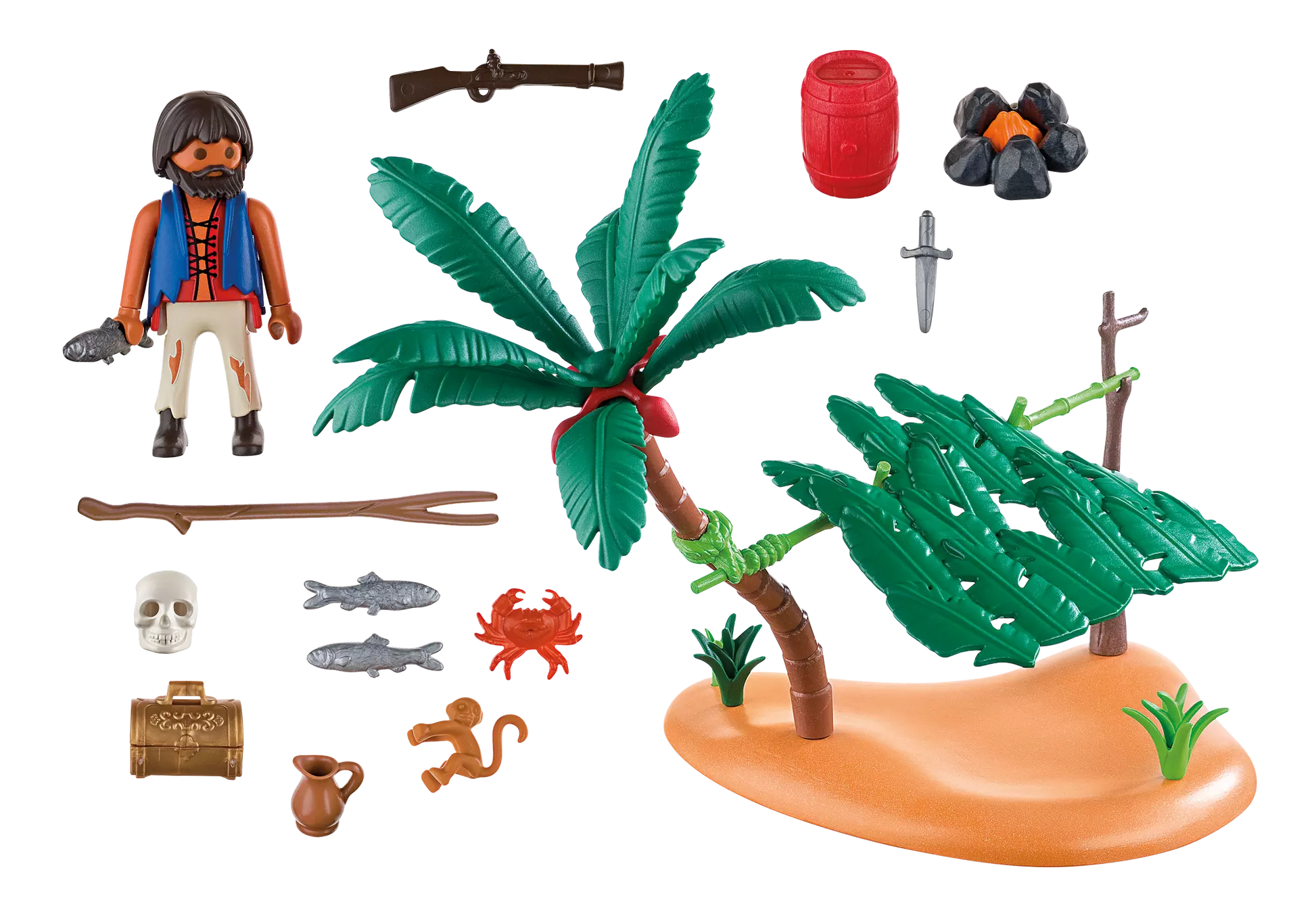 Playmobil 5138 Sammlerstück Schiffbrüchiger auf Palmeninsel - plegobil