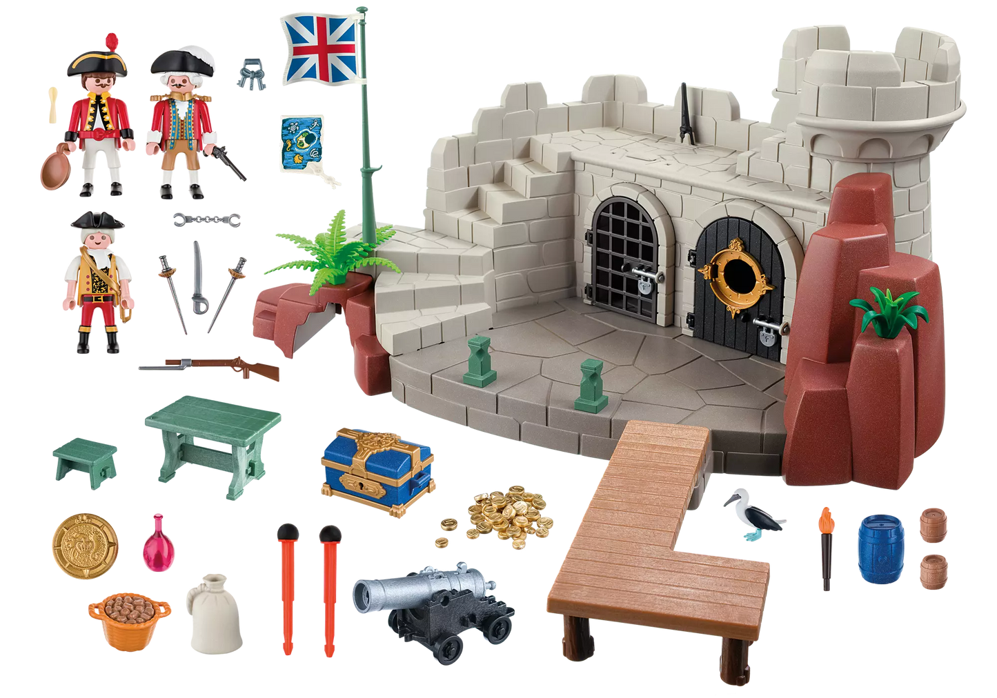 Playmobil 5139 Sammlerstück Pirates Soldatenfestung mit Schatzverlies - plegobil