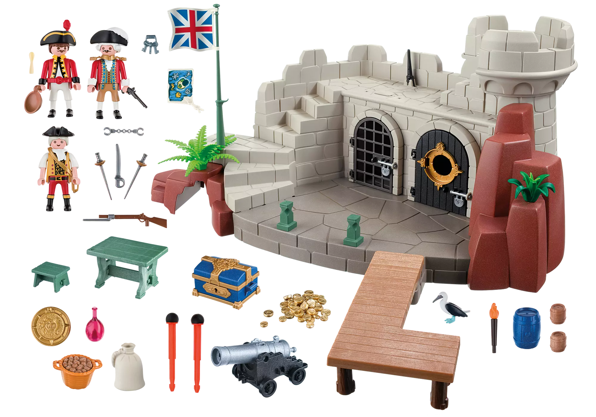 Playmobil 5139 Sammlerstück Pirates Soldatenfestung mit Schatzverlies - plegobil