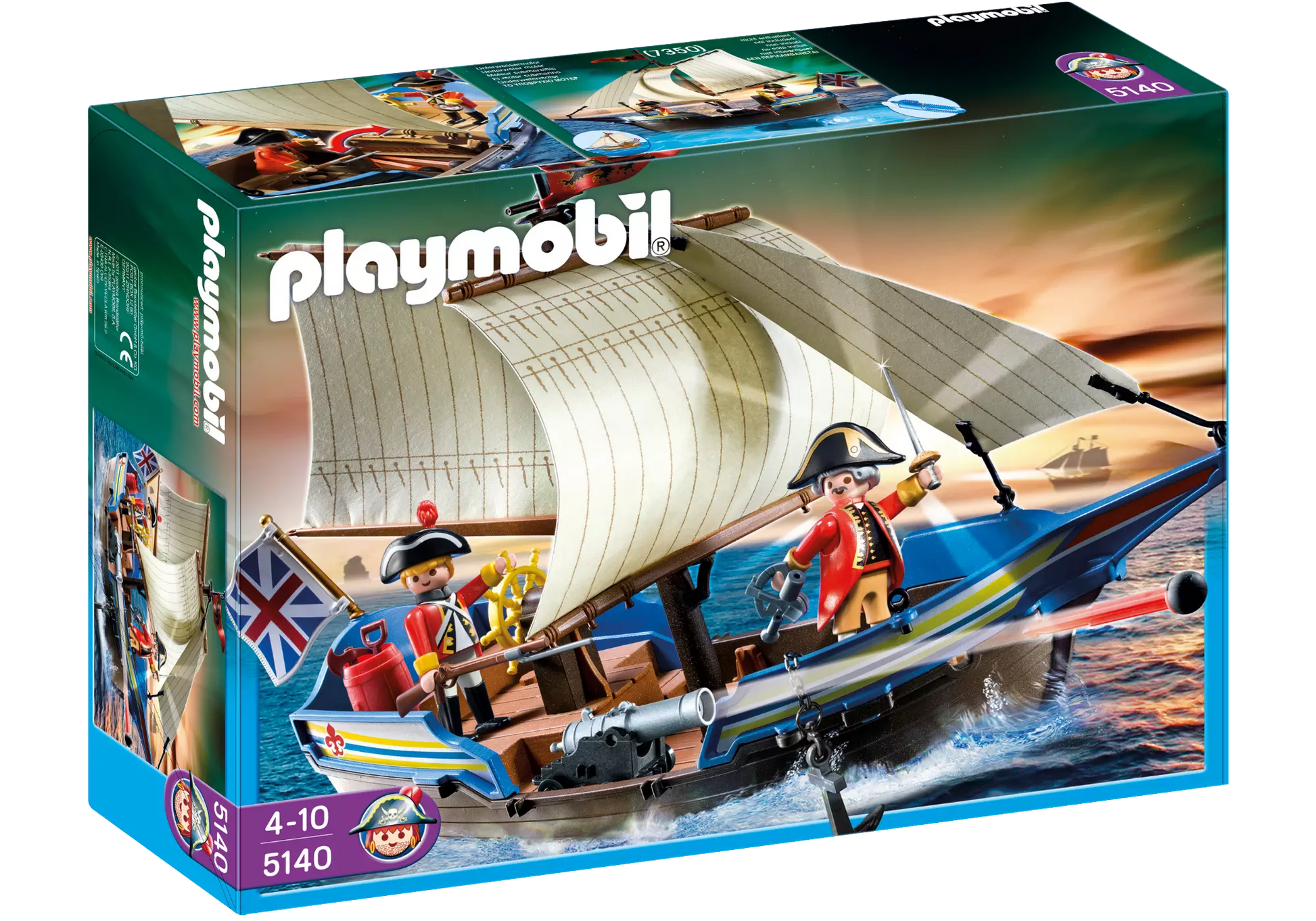 Playmobil 5140 Sammlerstück Rotrock-Kanonensegler - plegobil