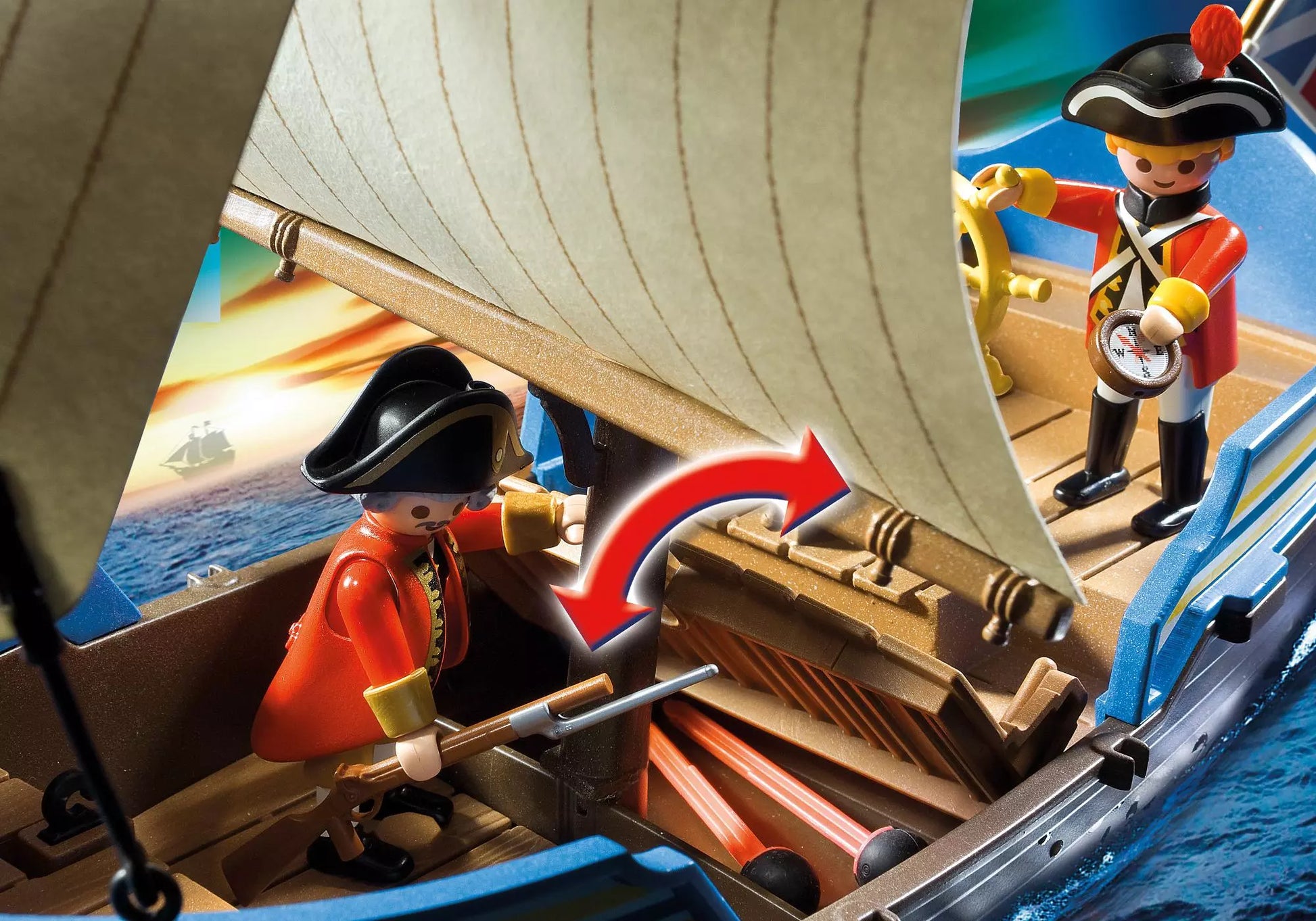 Playmobil 5140 Sammlerstück Rotrock-Kanonensegler - plegobil