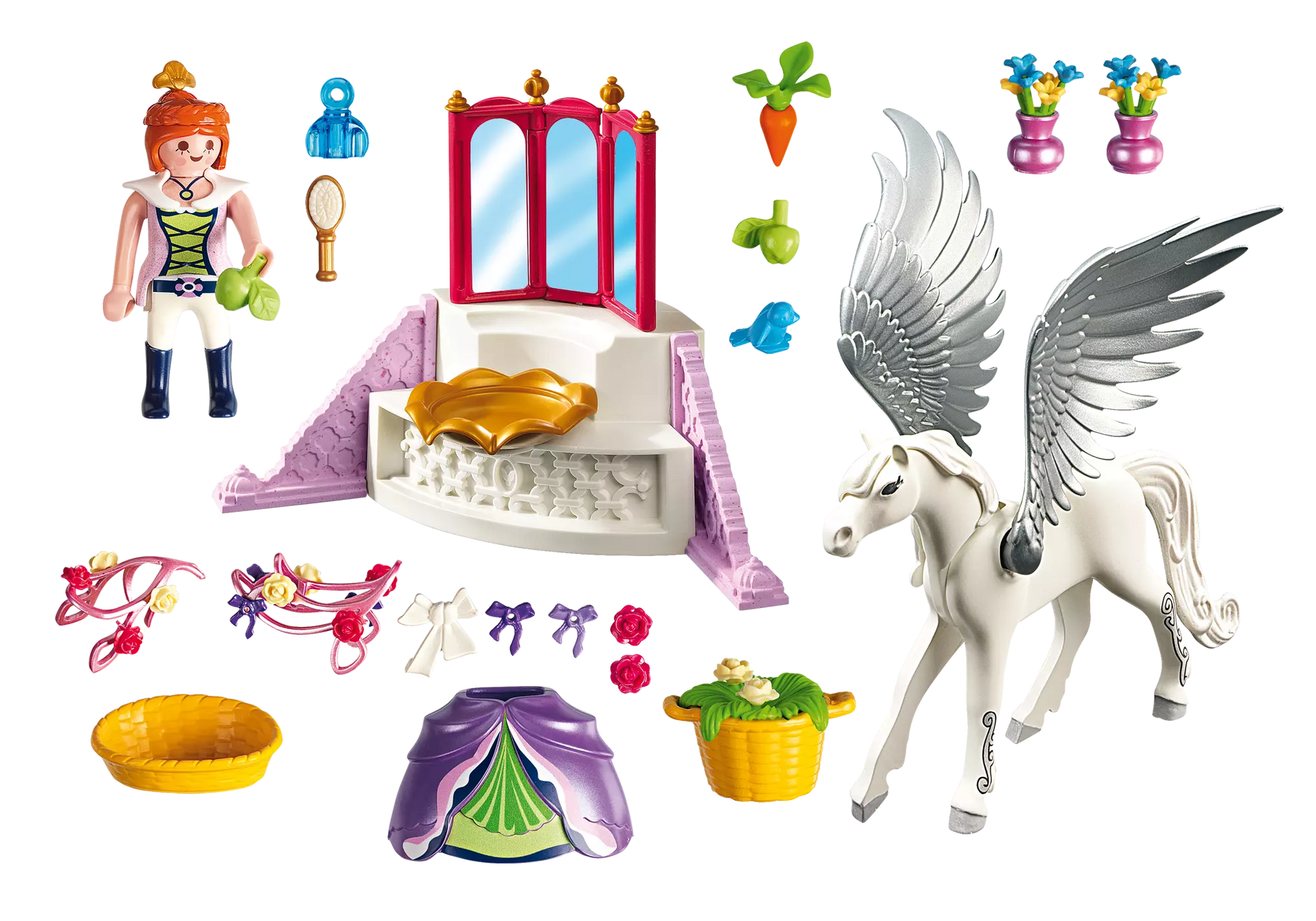 Playmobil 5144 Sammlerstück Princess Pegasus mit Schmück-Ecke - plegobil