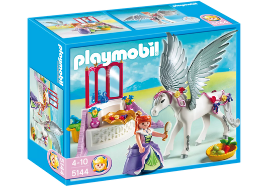 Playmobil 5144 Sammlerstück Princess Pegasus mit Schmück-Ecke - plegobil